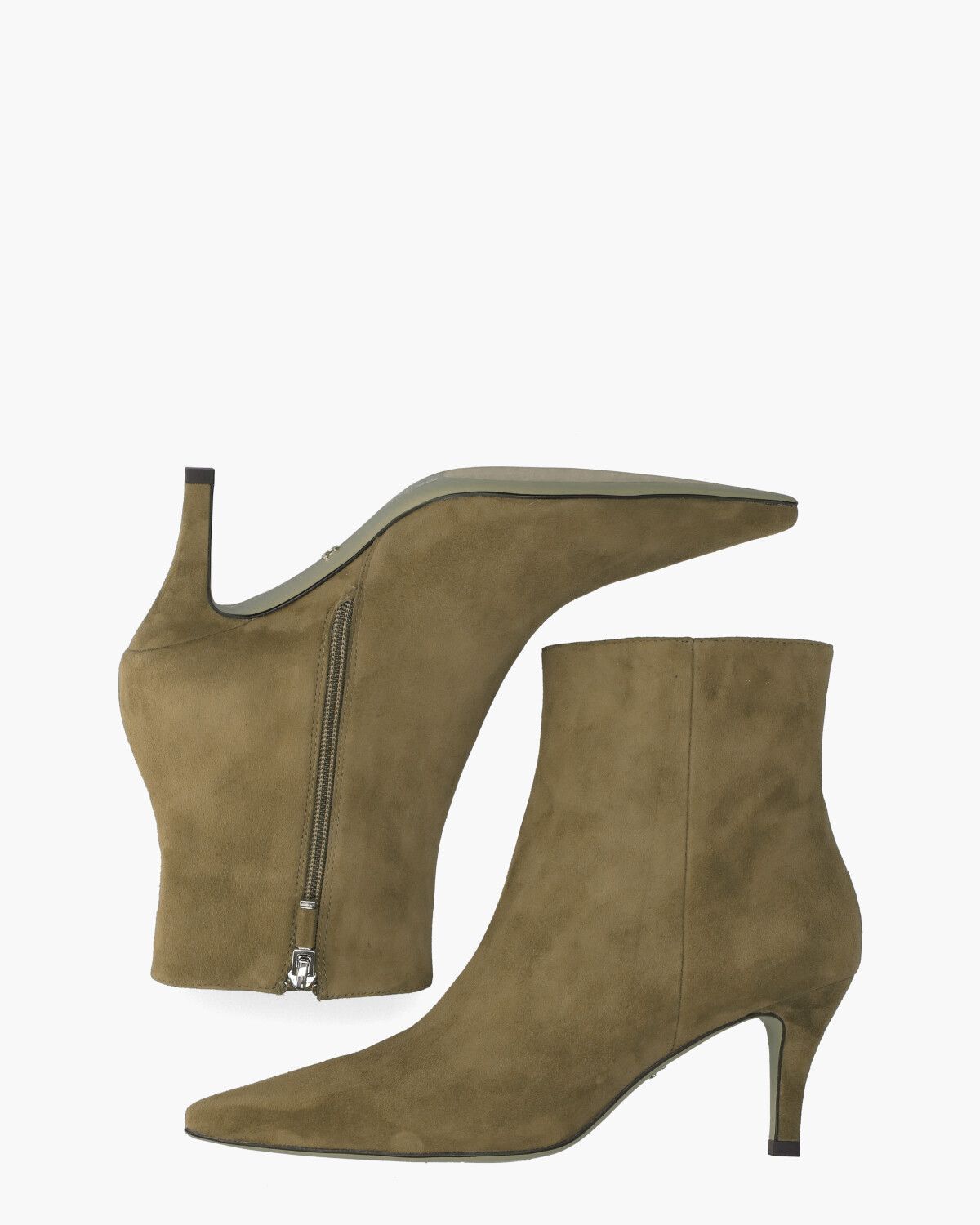 Alicia Olijfgroen Dames Enkelboots