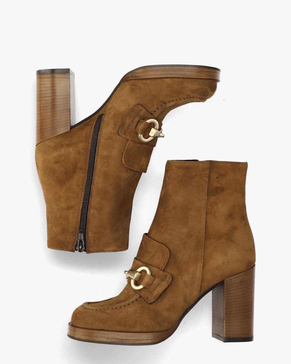 Manar Bruin Dames Enkelboots