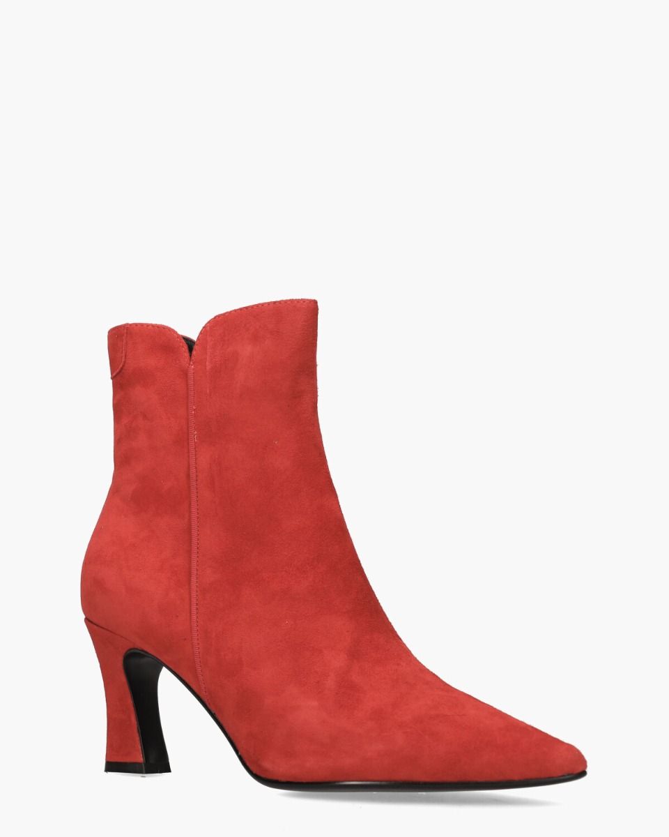 Sterre Donkerrood Dames Enkelboots