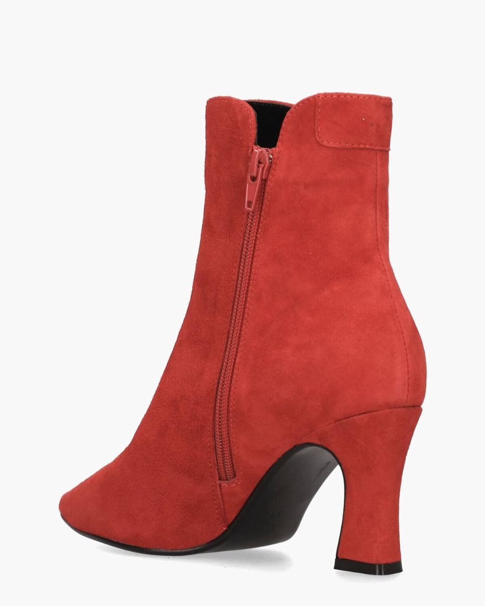 Sterre Donkerrood Dames Enkelboots