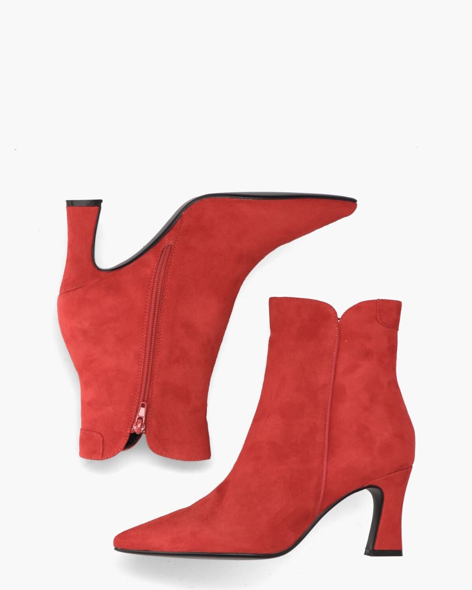 Sterre Donkerrood Dames Enkelboots