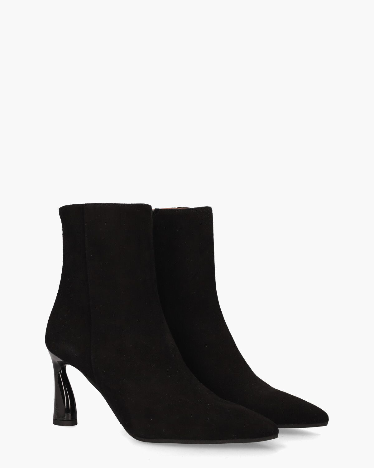8114 Zwart Dames Enkelboots
