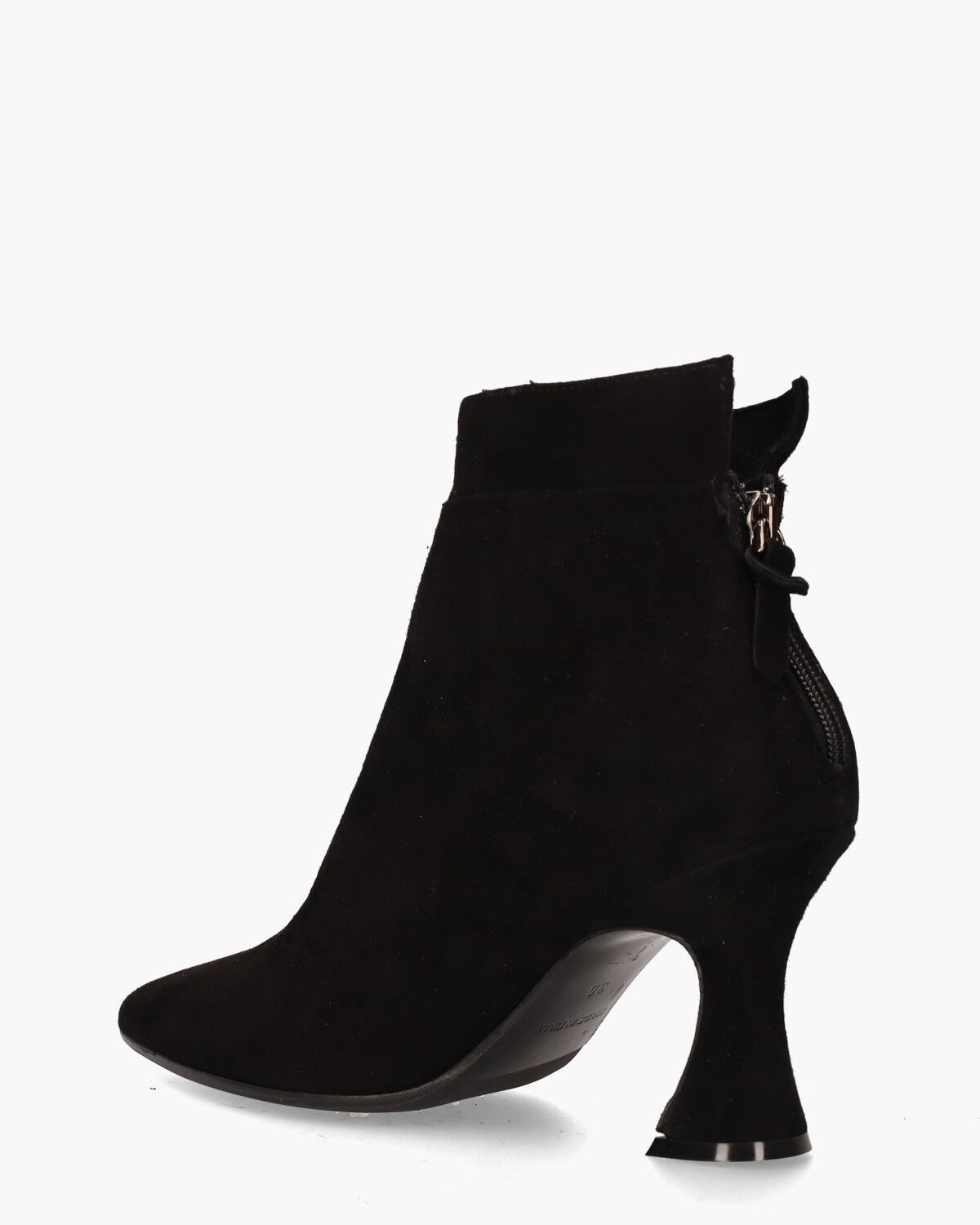 9928 Zwart Dames Enkelboots