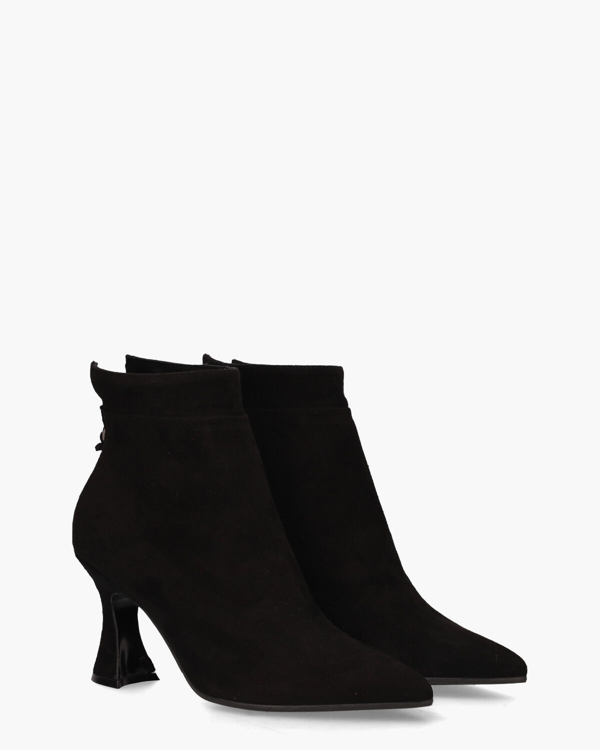 9928 Zwart Dames Enkelboots