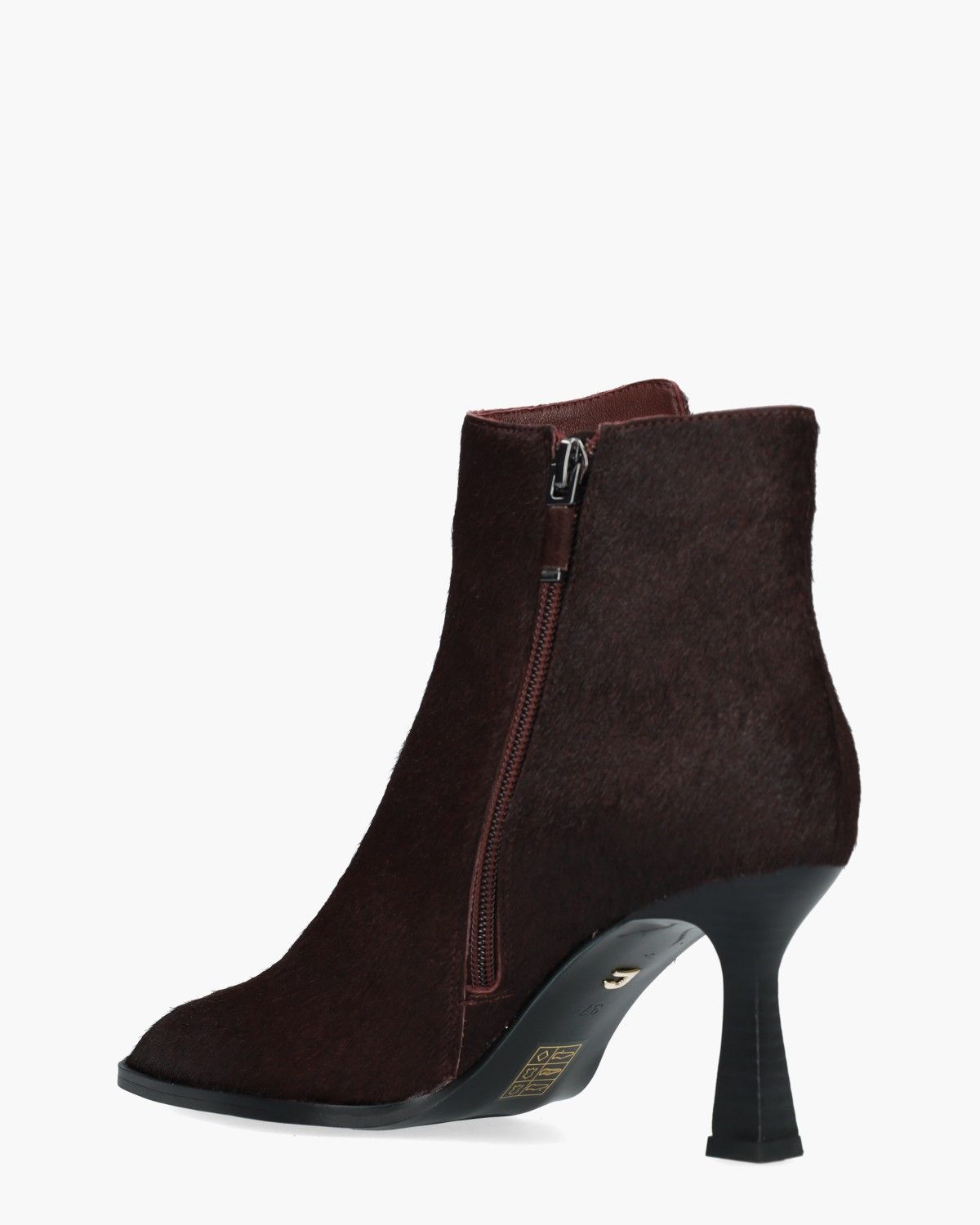 Solenne Bordeauxrood Dames Enkelboots