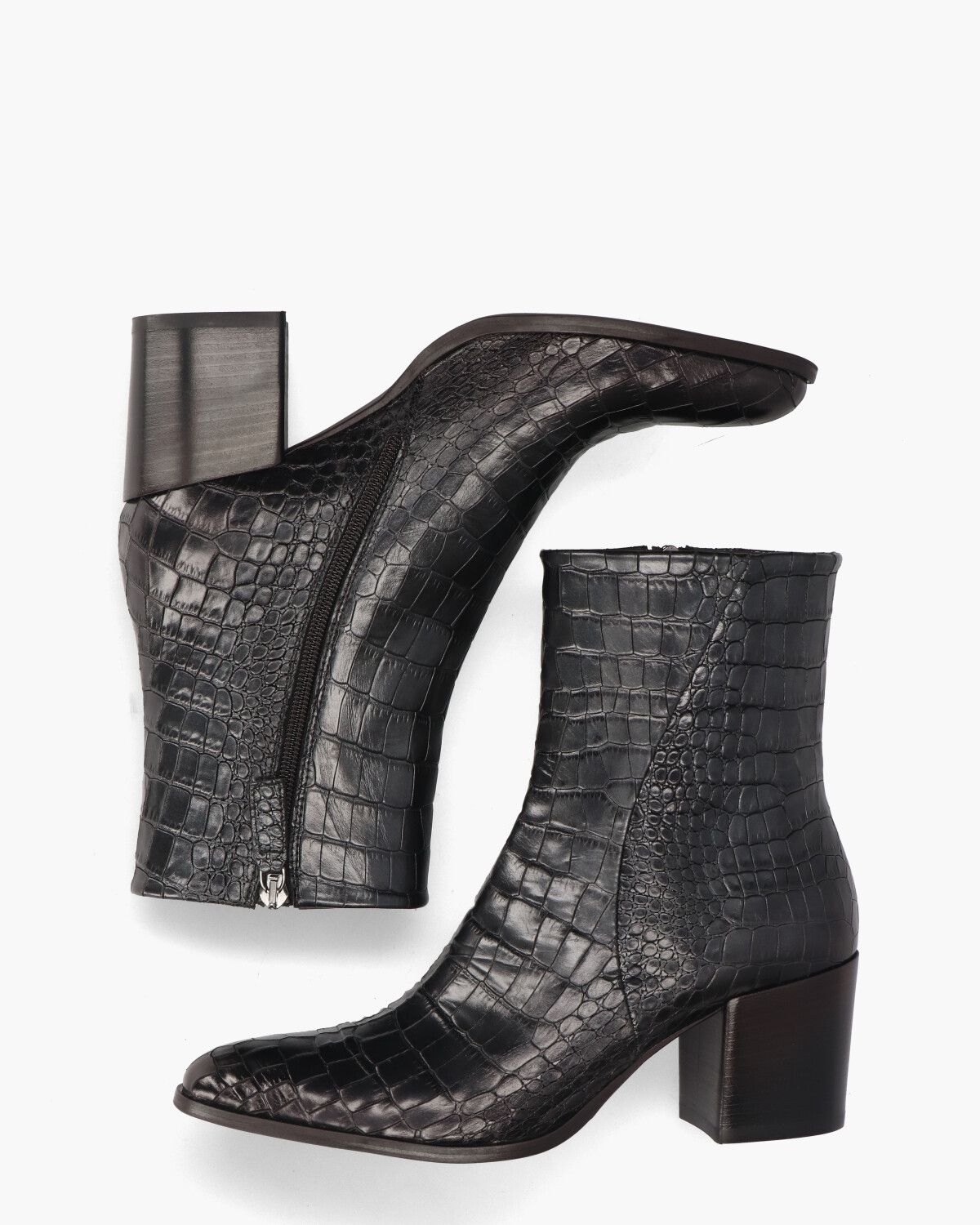 Venla Donkergrijs Dames Enkelboots