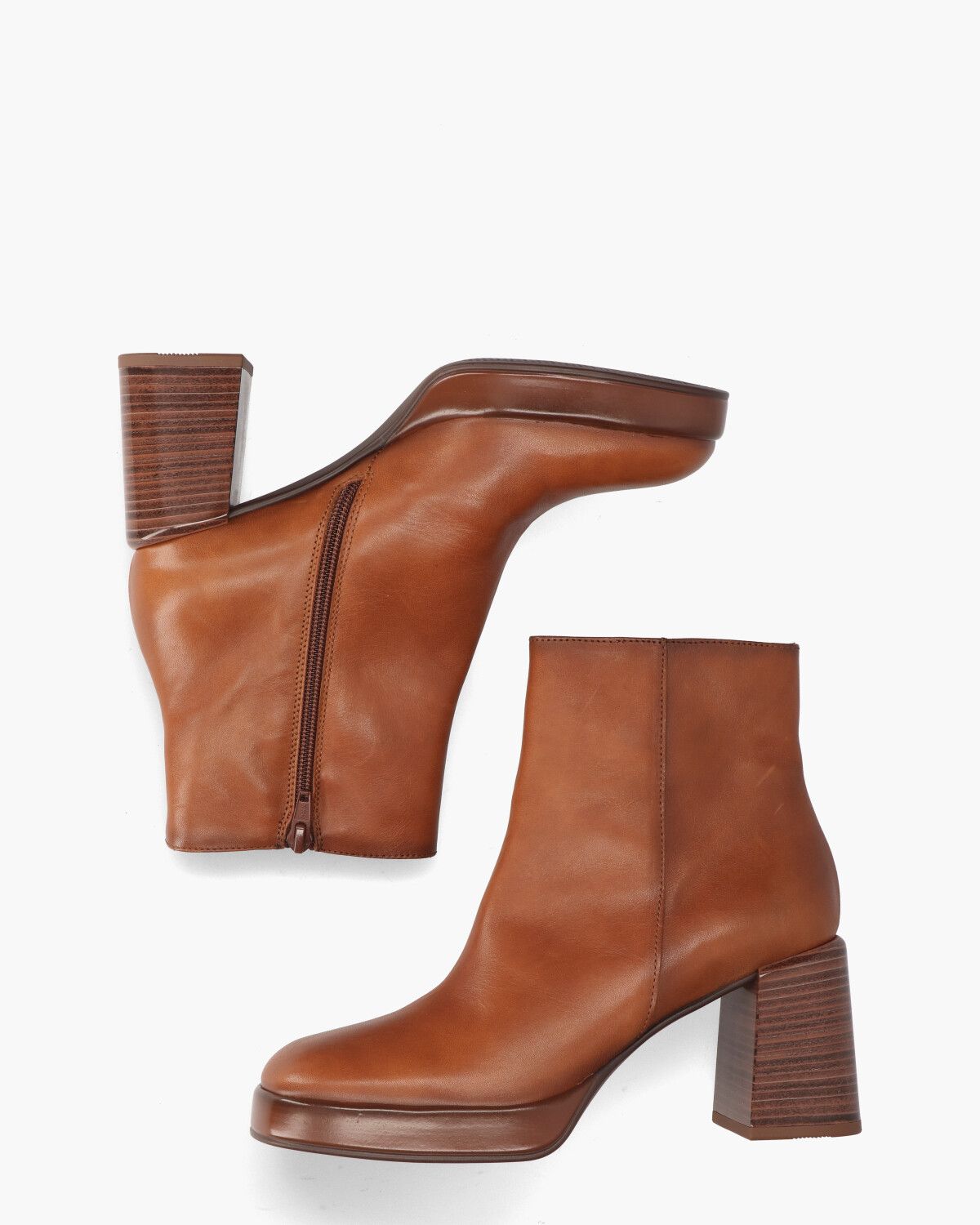 HI233031 Cognac Dames Enkelboots
