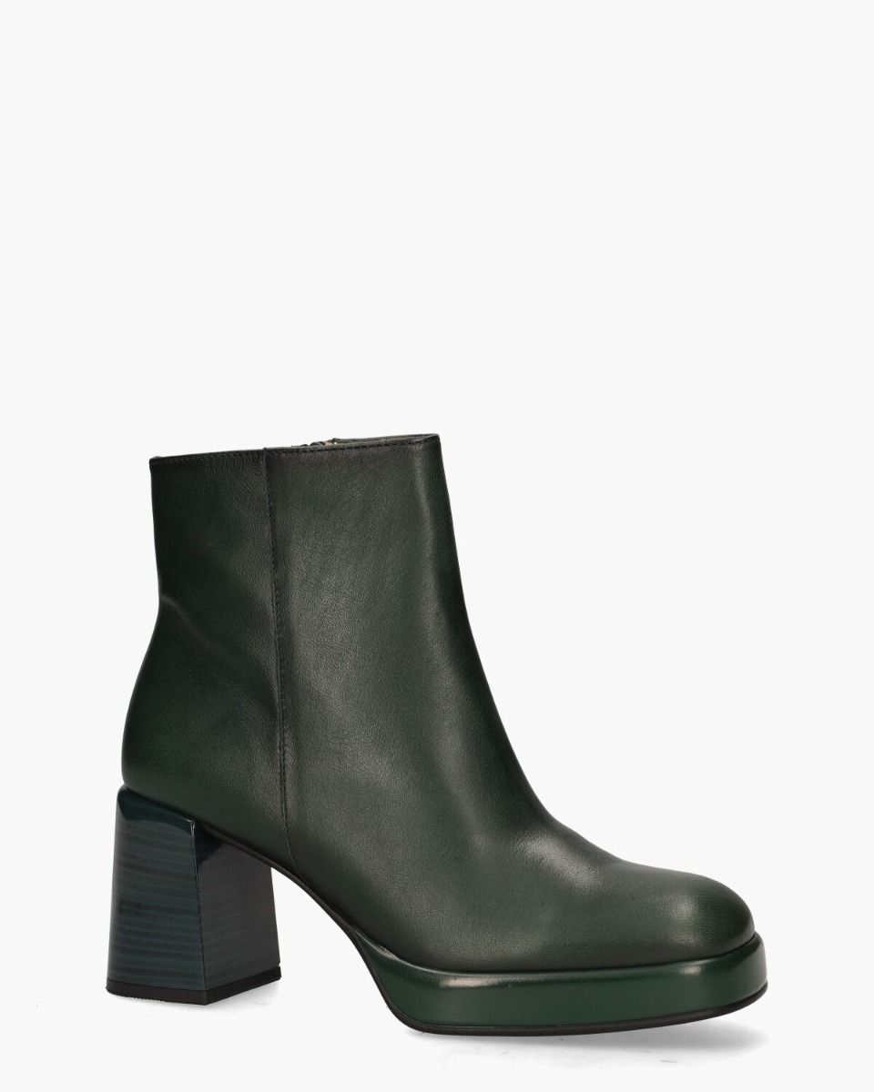 HI233031 Donkergroen Dames Enkelboots