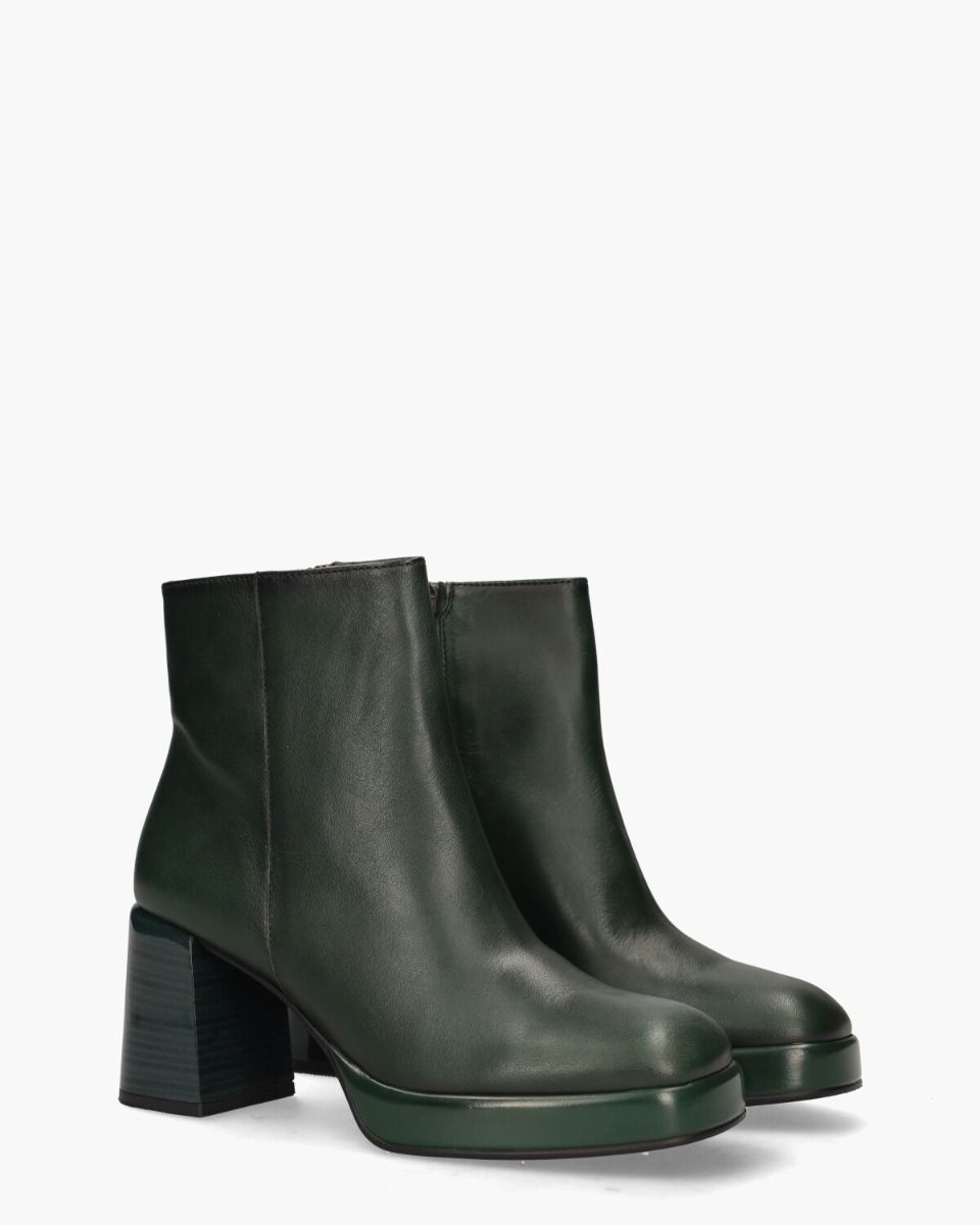 HI233031 Donkergroen Dames Enkelboots