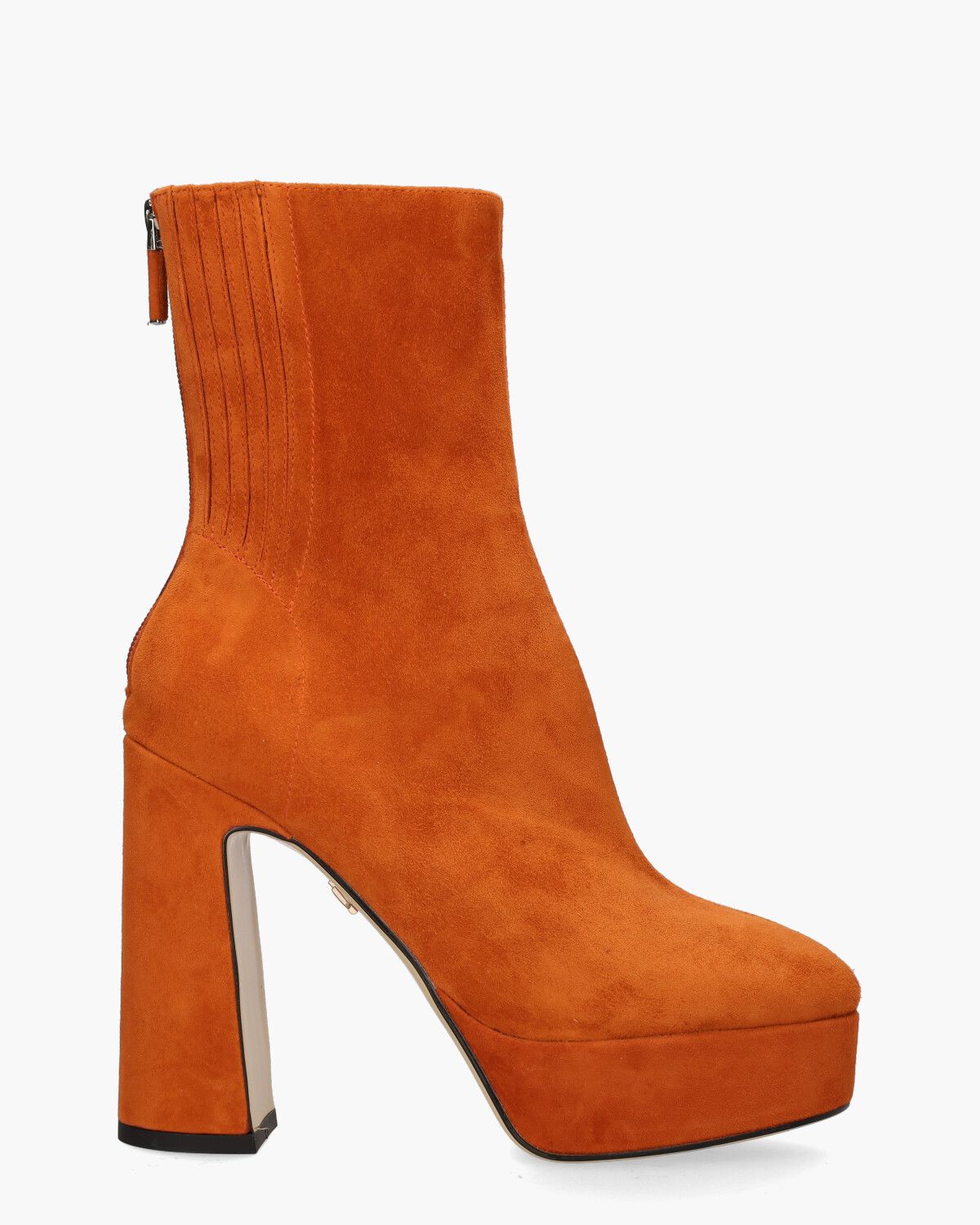 034T30BK Oranje Dames Enkelboots
