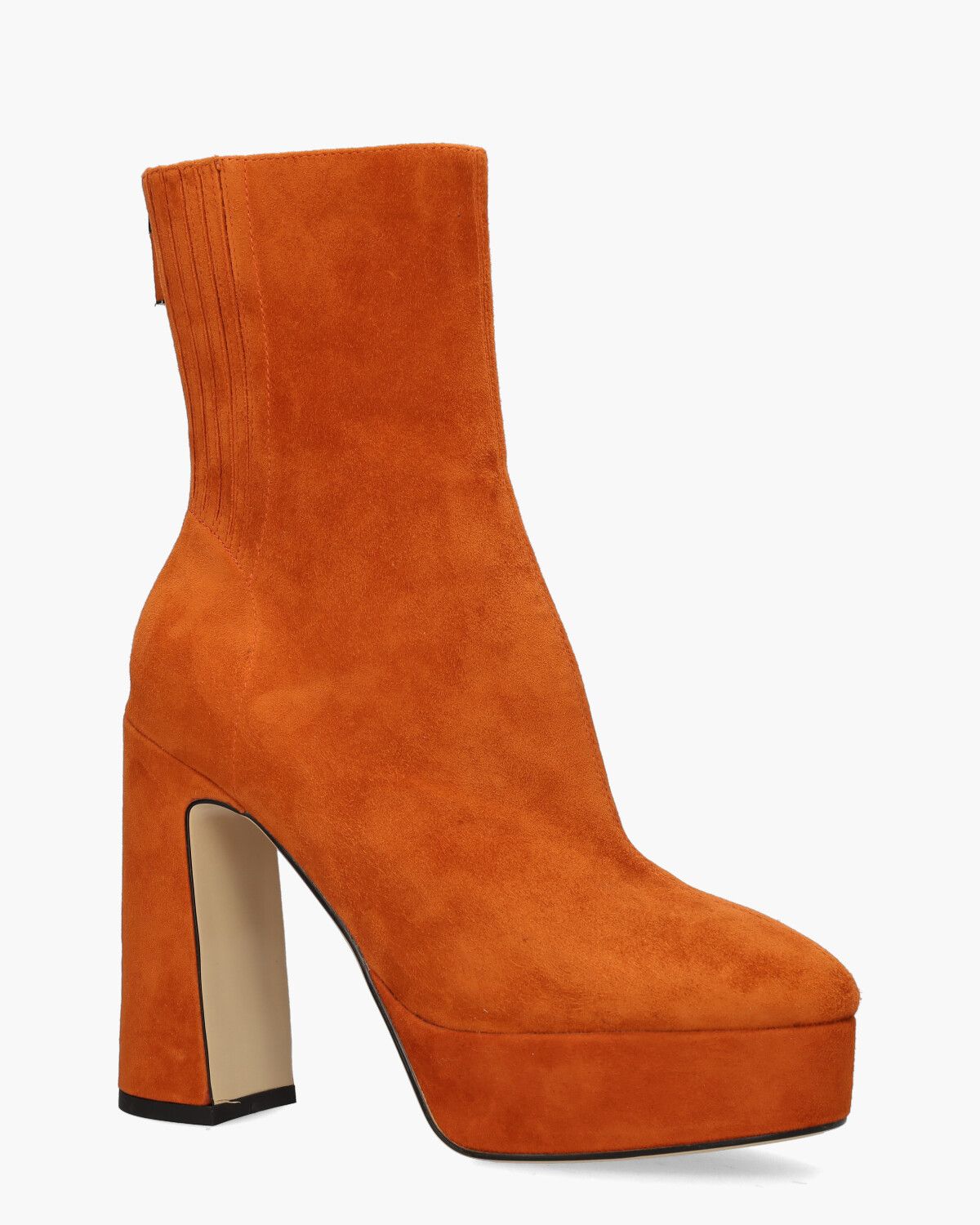 034T30BK Oranje Dames Enkelboots