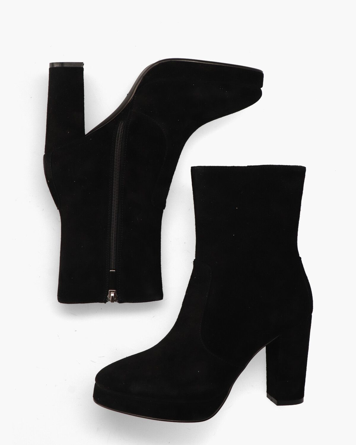 JY2004-PR2 Zwart Dames Enkelboots