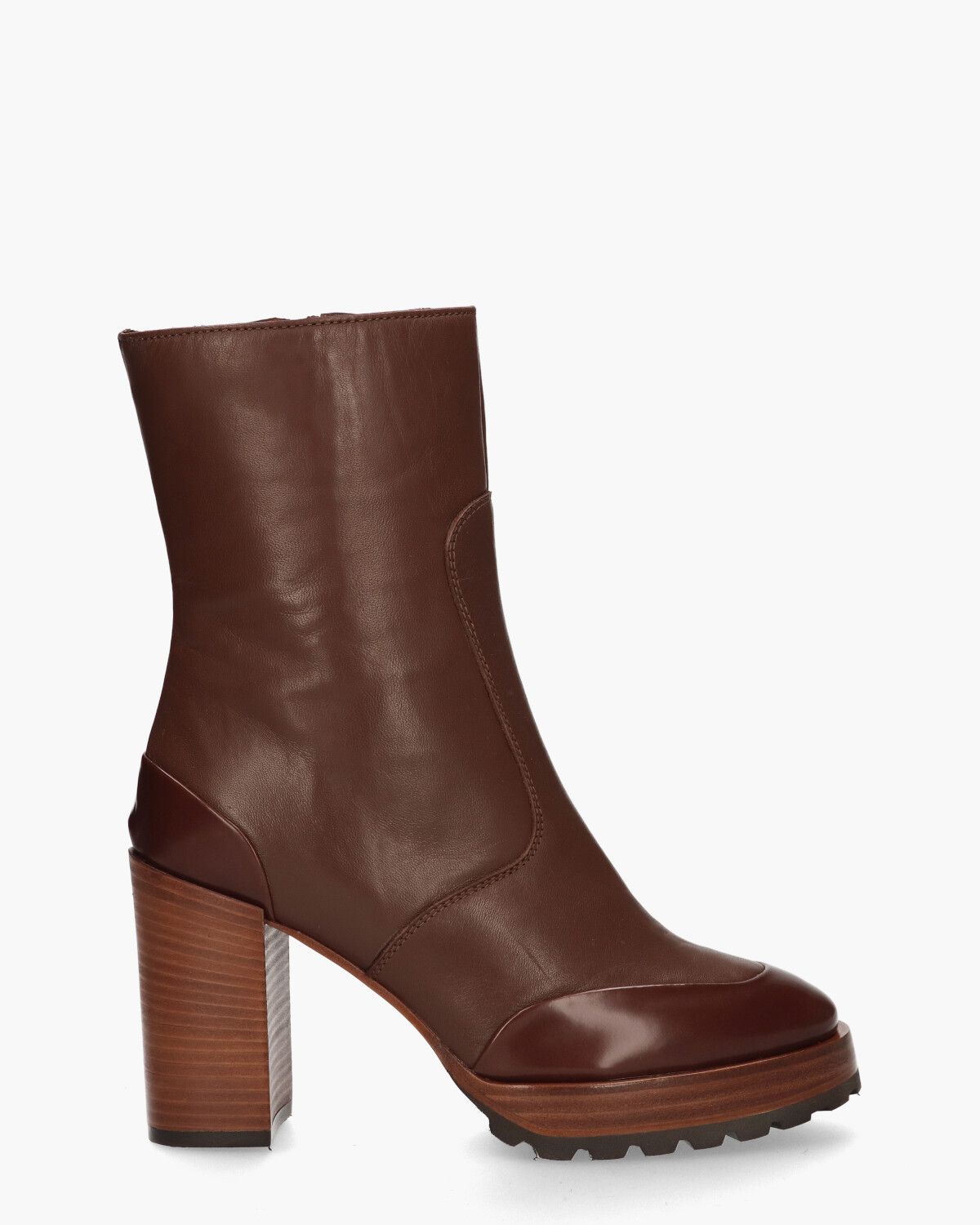 B4897 Bruin Dames Enkelboots