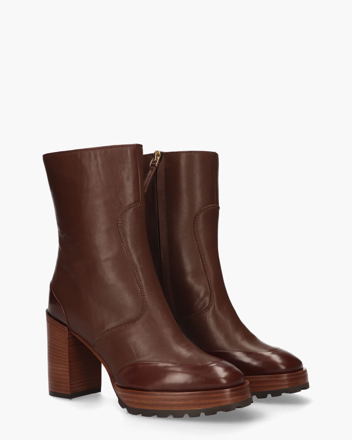 B4897 Bruin Dames Enkelboots