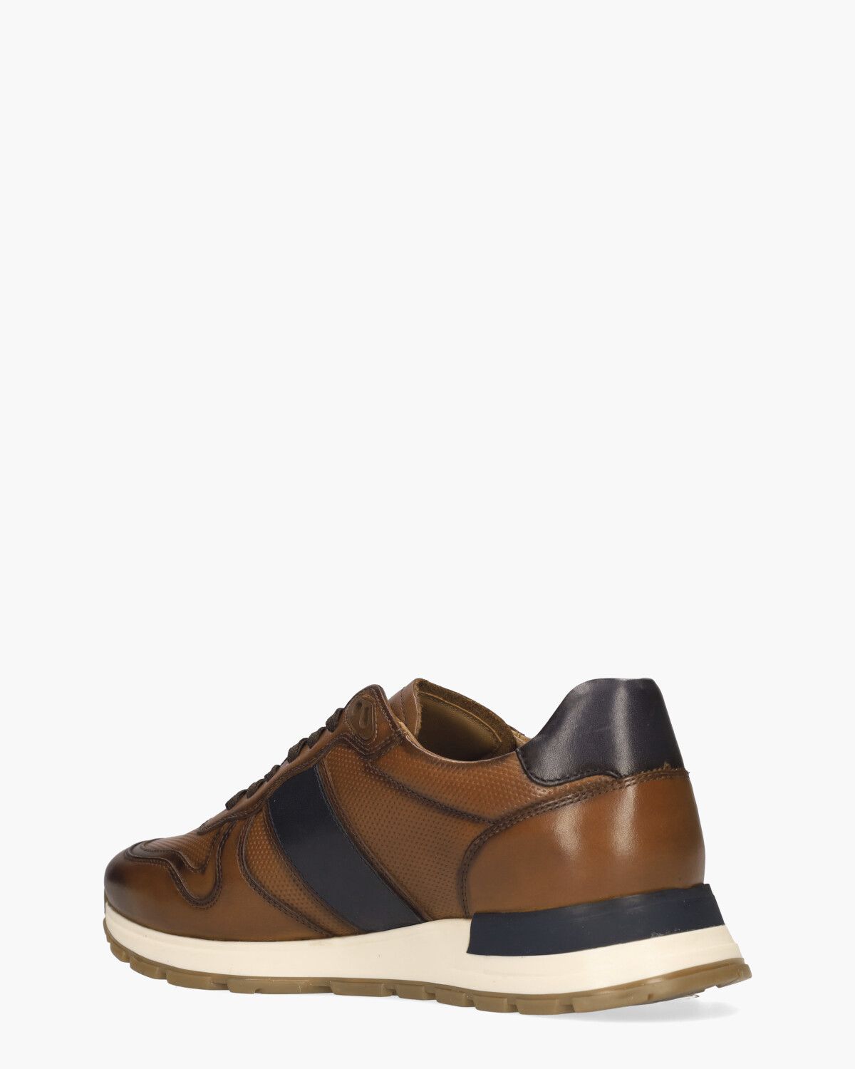 Winay Cognac/Donkerblauw Herensneakers