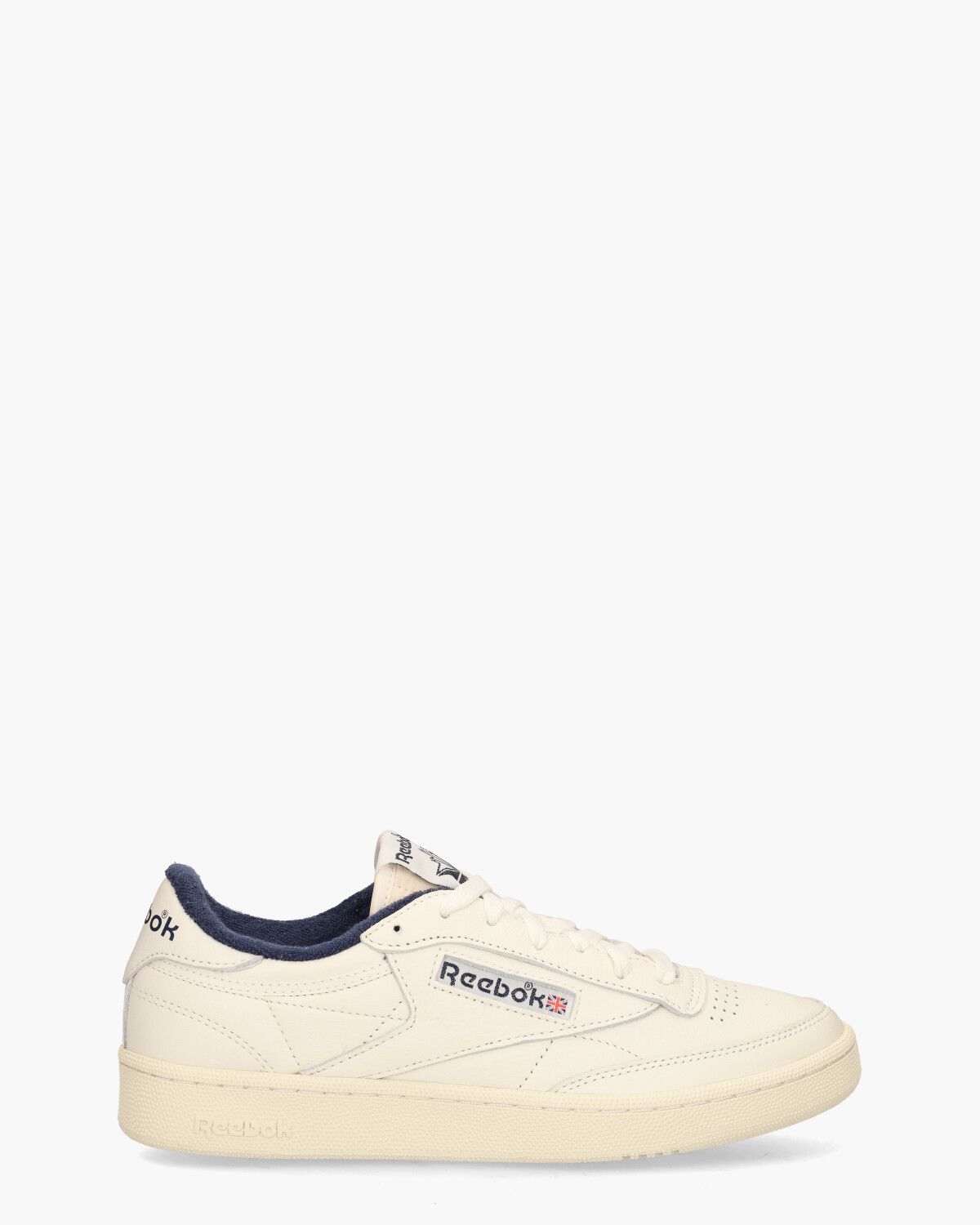 Club C85 Vintage Off-White/Donkerblauw Herensneakers