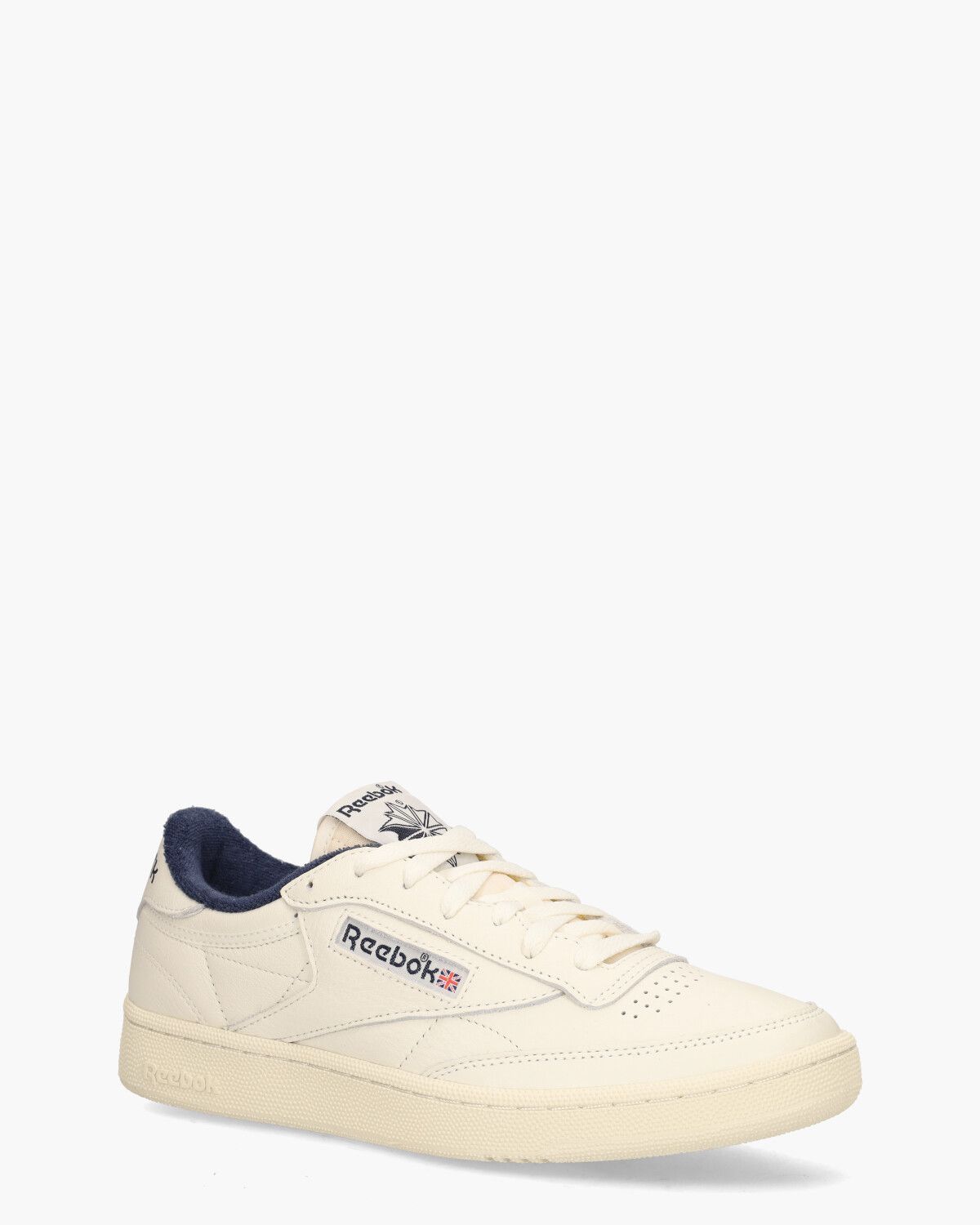 Club C85 Vintage Off-White/Donkerblauw Herensneakers