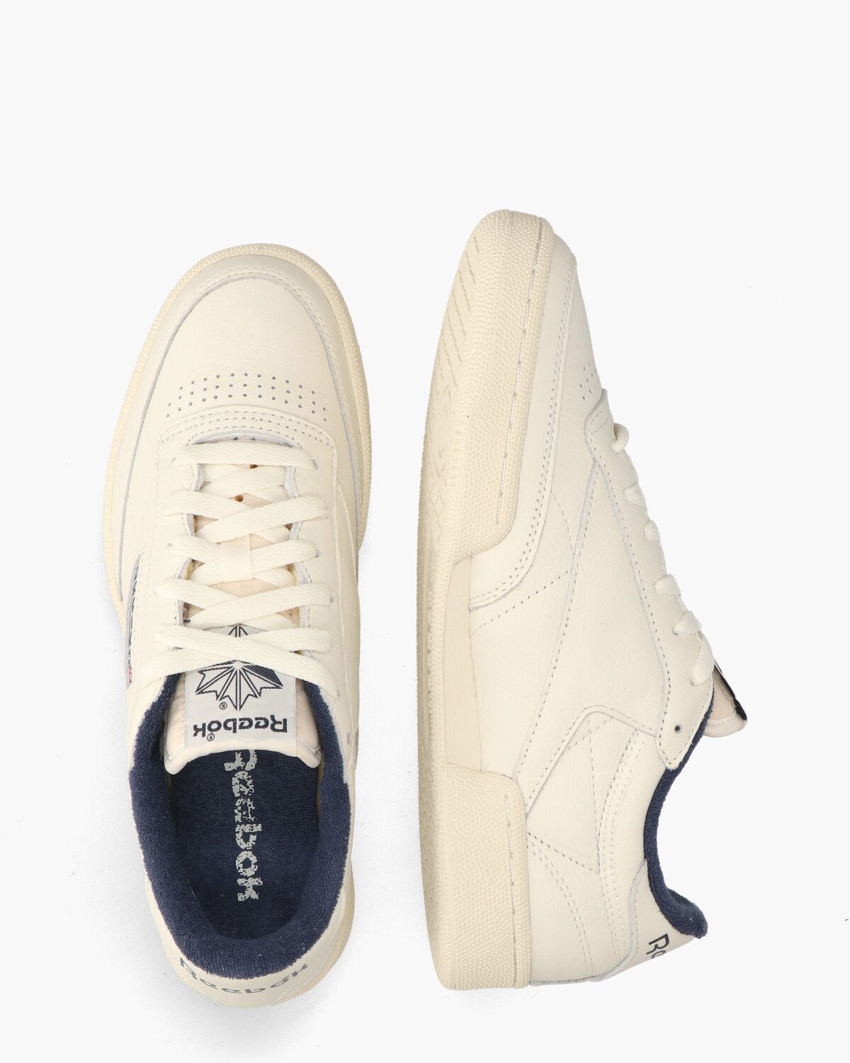 Club C85 Vintage Off-White/Donkerblauw Herensneakers
