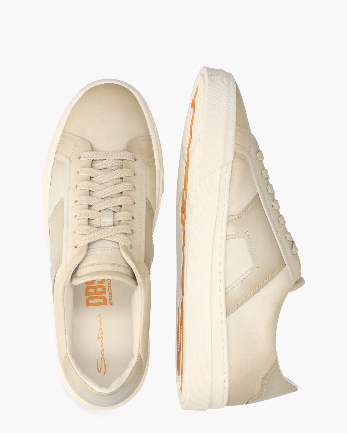 22018 Ecru/Beige Herensneakers