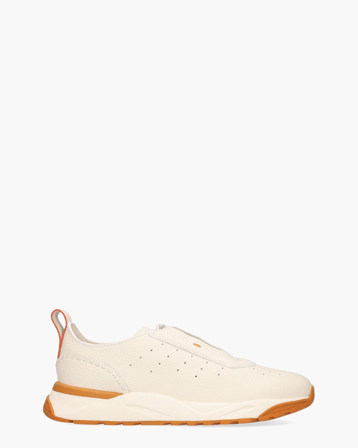 22032 Wit/Oranje Herensneakers