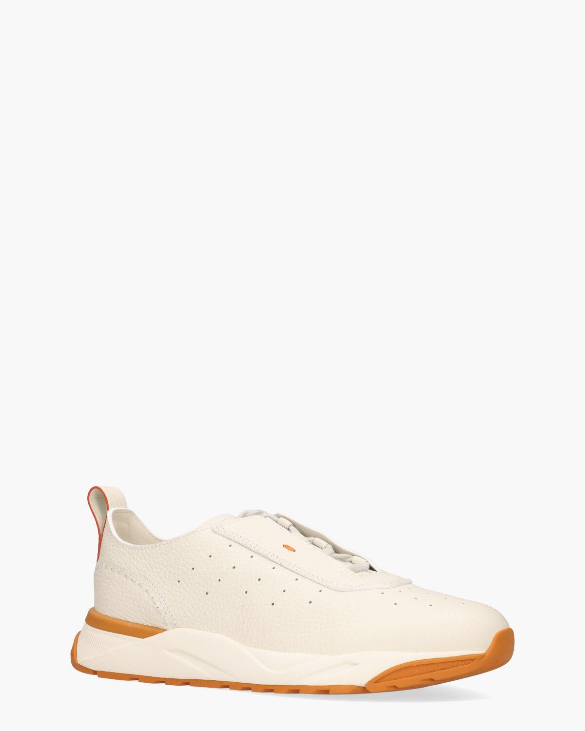 22032 Wit/Oranje Herensneakers