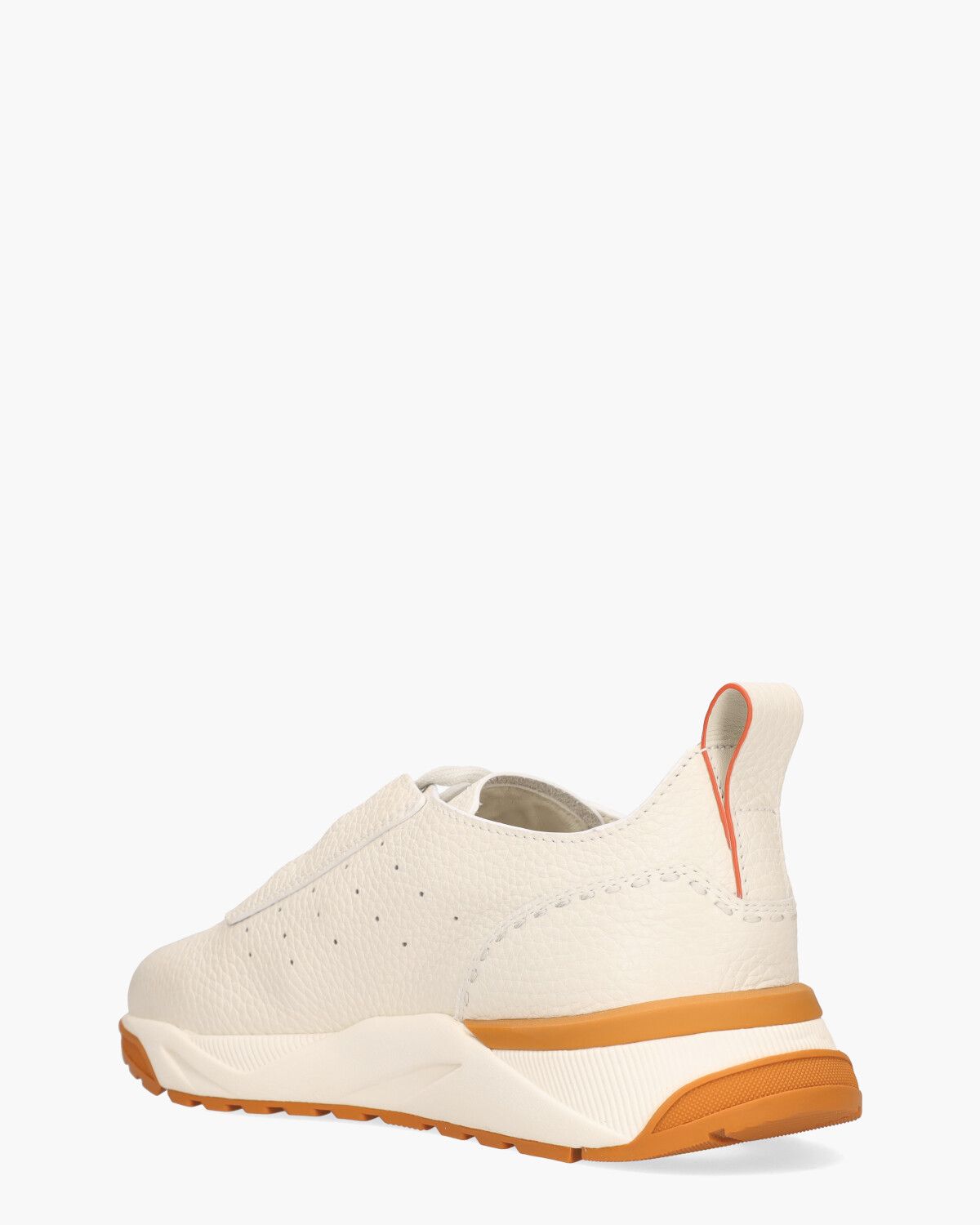 22032 Wit/Oranje Herensneakers