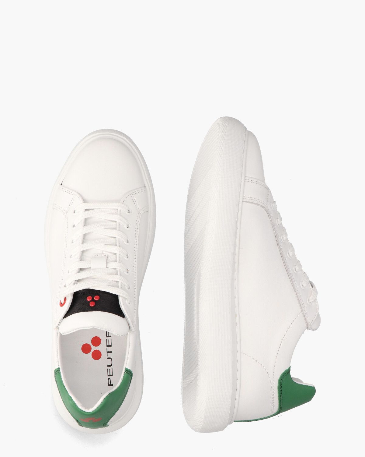 Helica 02 Wit/Groen Herensneakers