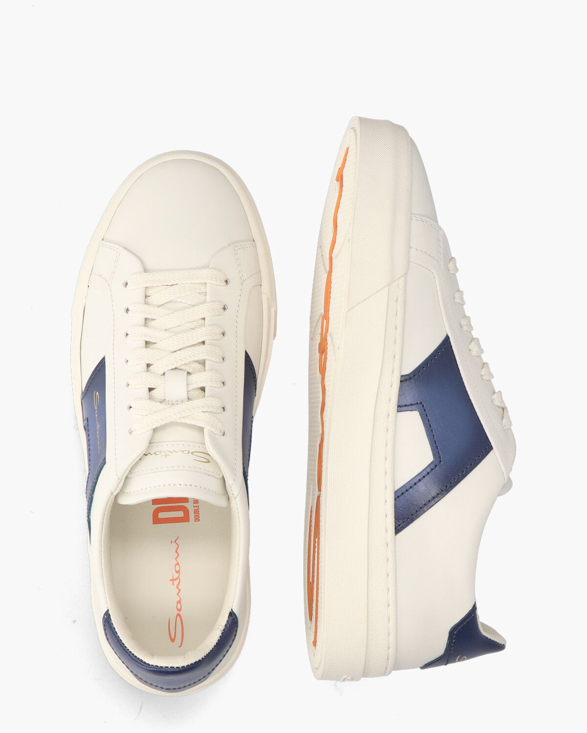 21779 Wit/Blauw Herensneakers