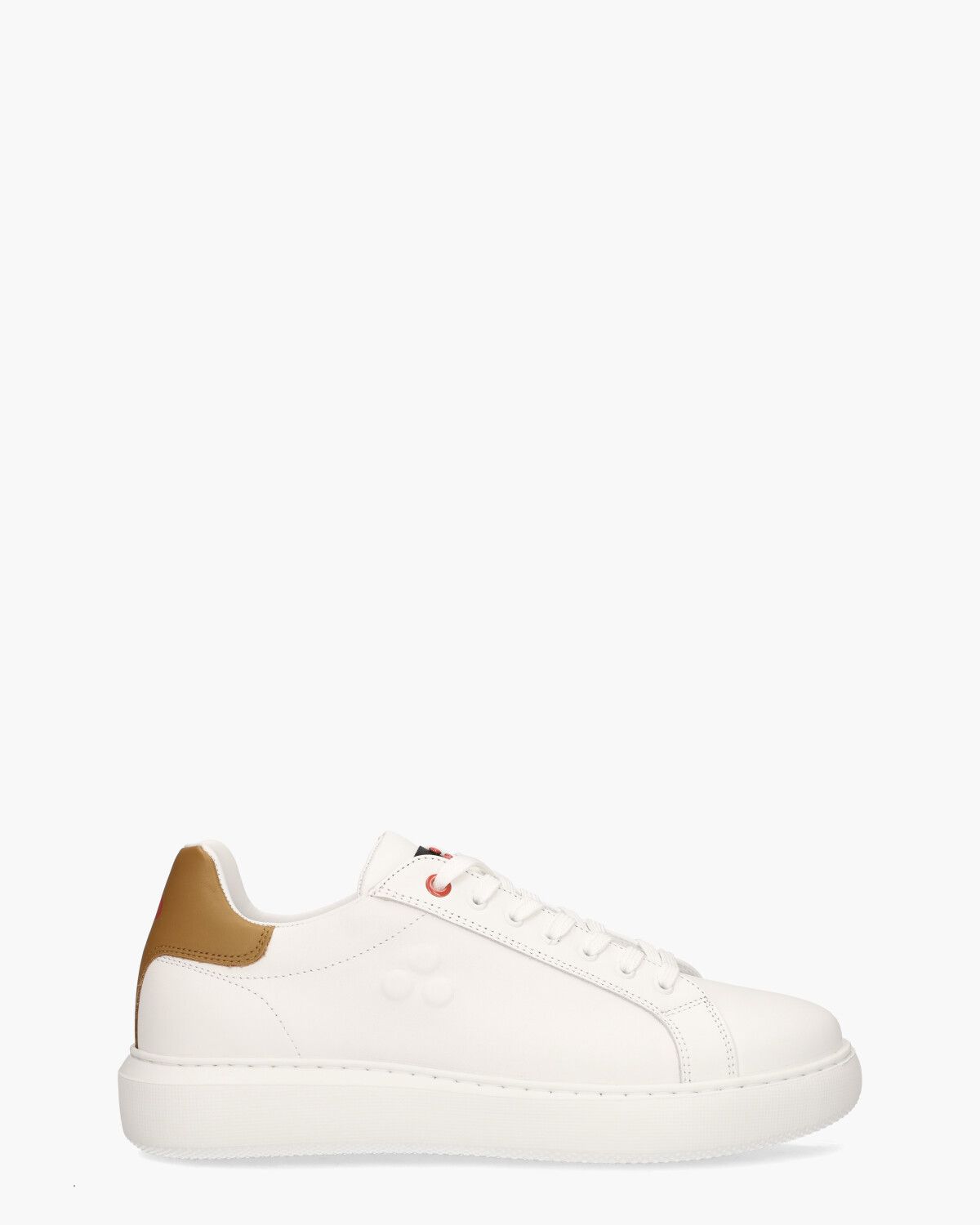 Helica 02 Wit/Cognac Herensneakers