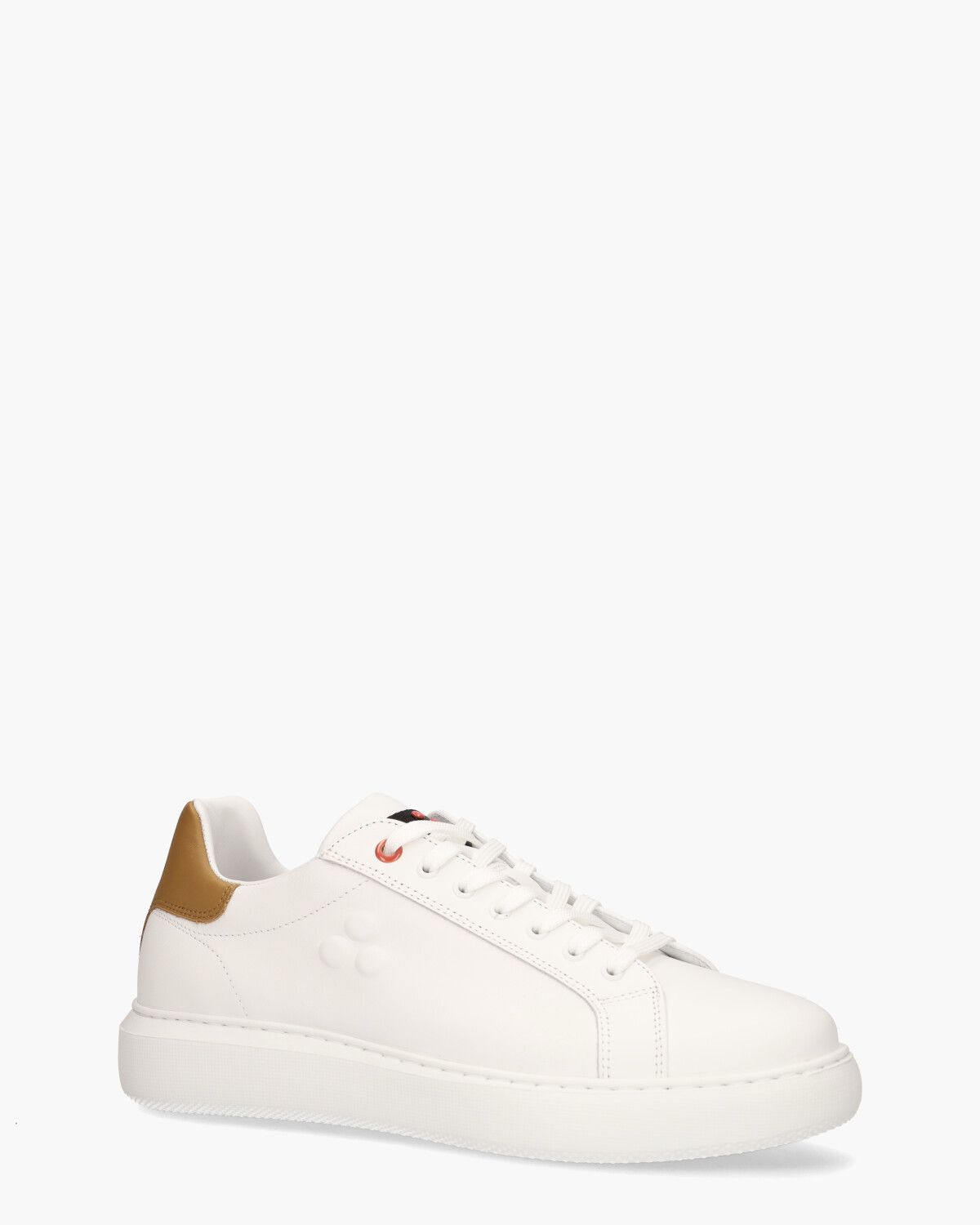 Helica 02 Wit/Cognac Herensneakers