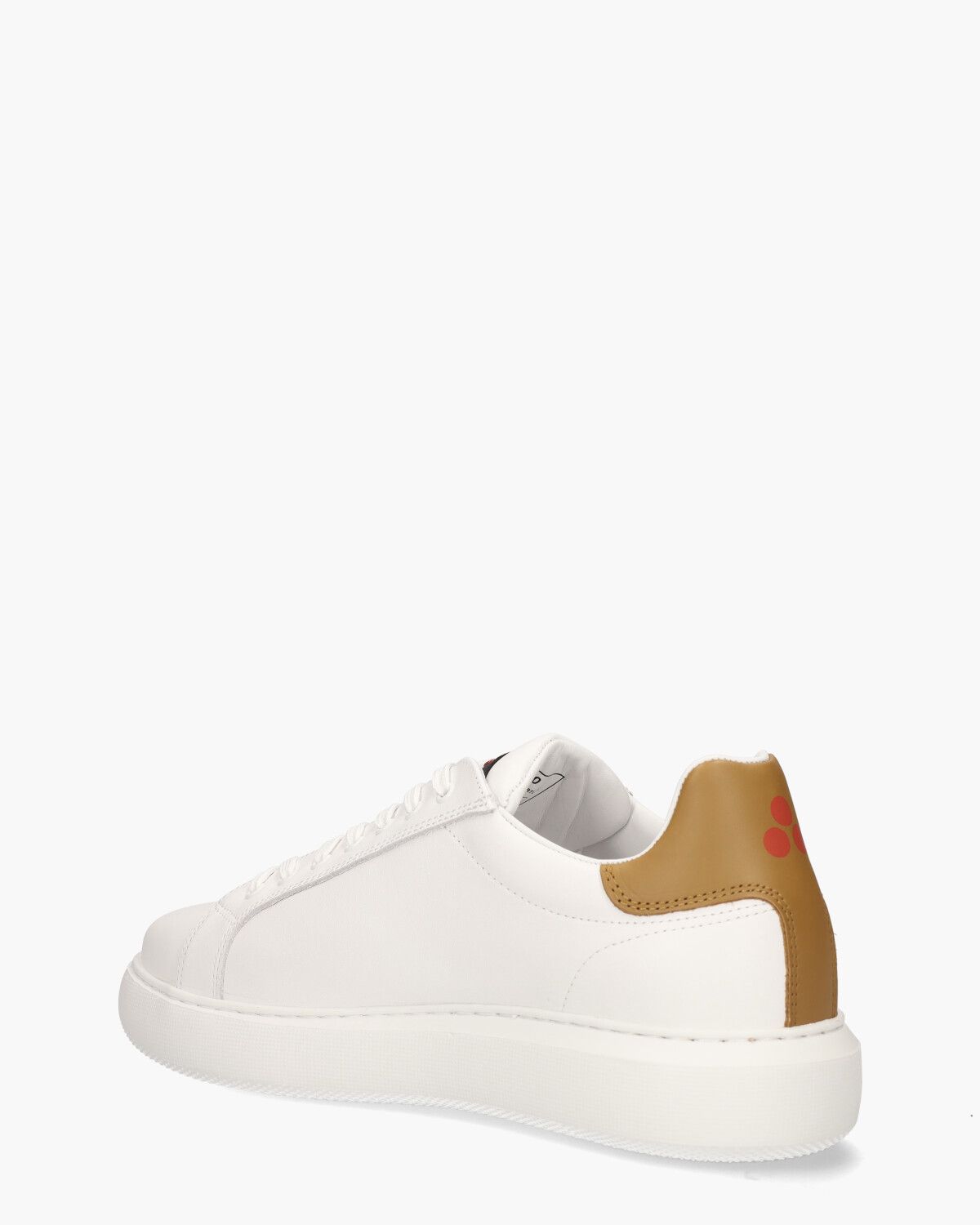 Helica 02 Wit/Cognac Herensneakers