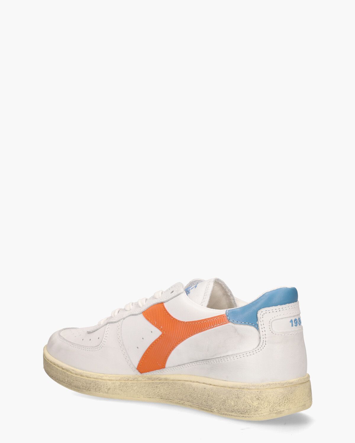 Mi Basket Low Used Wit/Multicolor Herensneakers