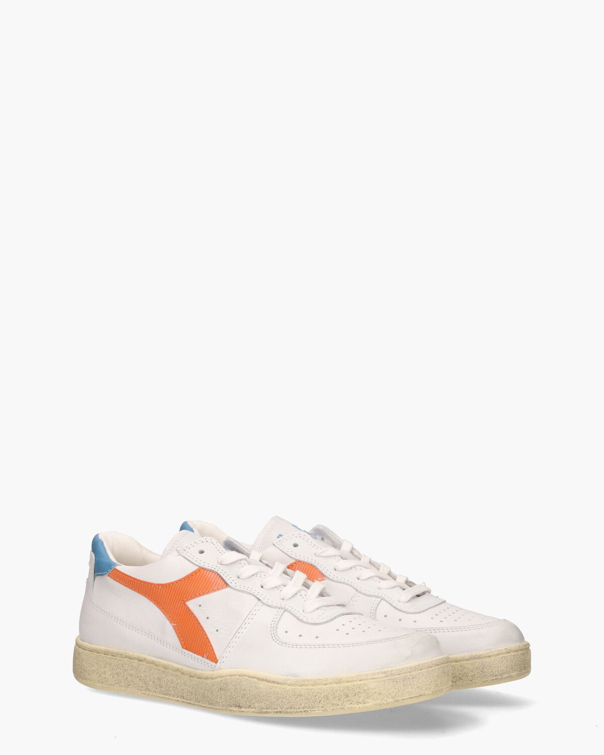 Mi Basket Low Used Wit/Multicolor Herensneakers