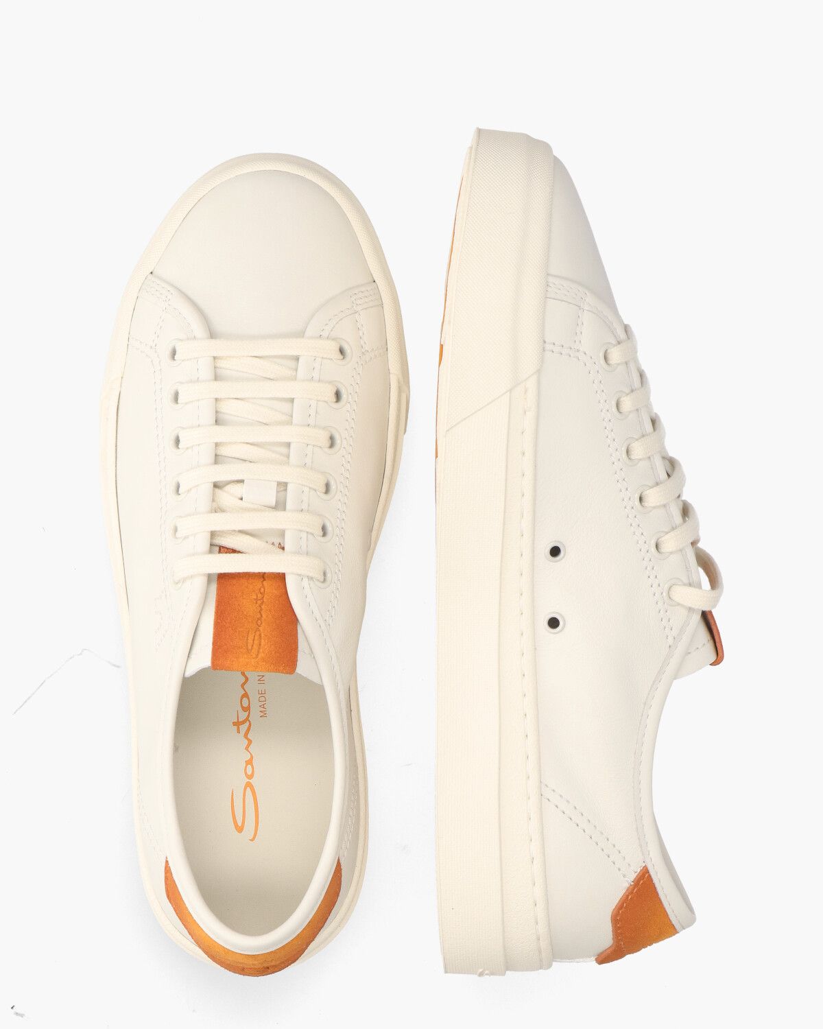 22068 Wit/Oranje Herensneakers