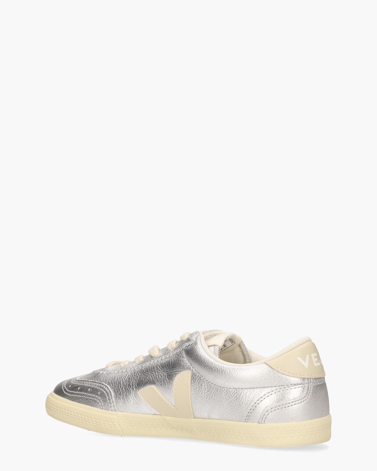 Volley Leather Zilver Damessneakers