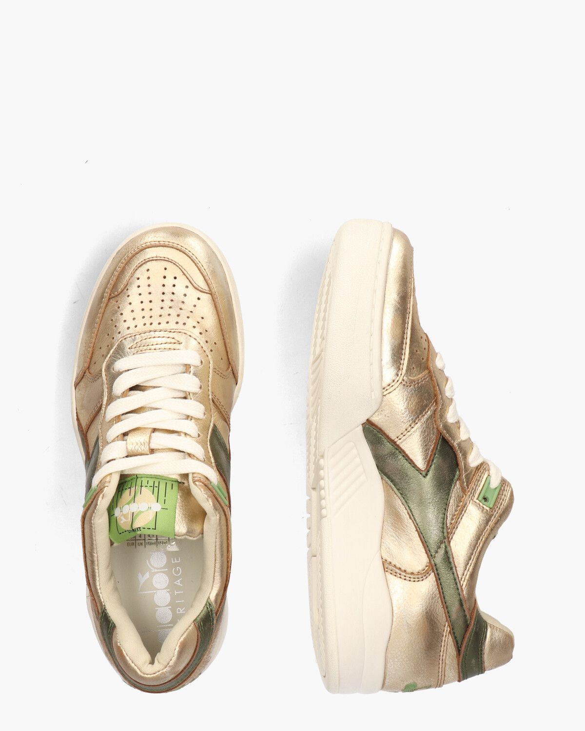 B.560 Metallic Goud Damessneakers