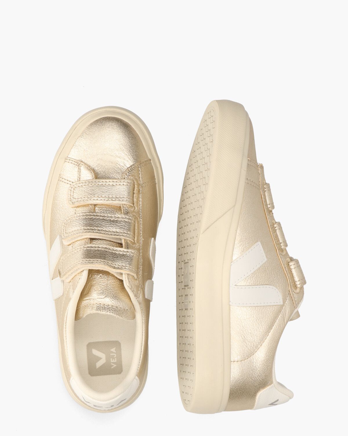 Recife Chromefree Leather Goud Damessneakers