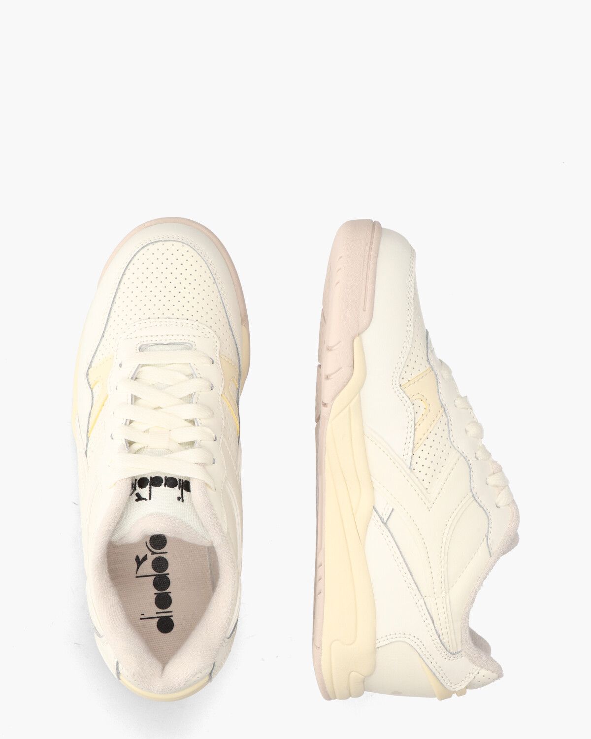 Winner SL Off-White/Lichtgeel Damessneakers
