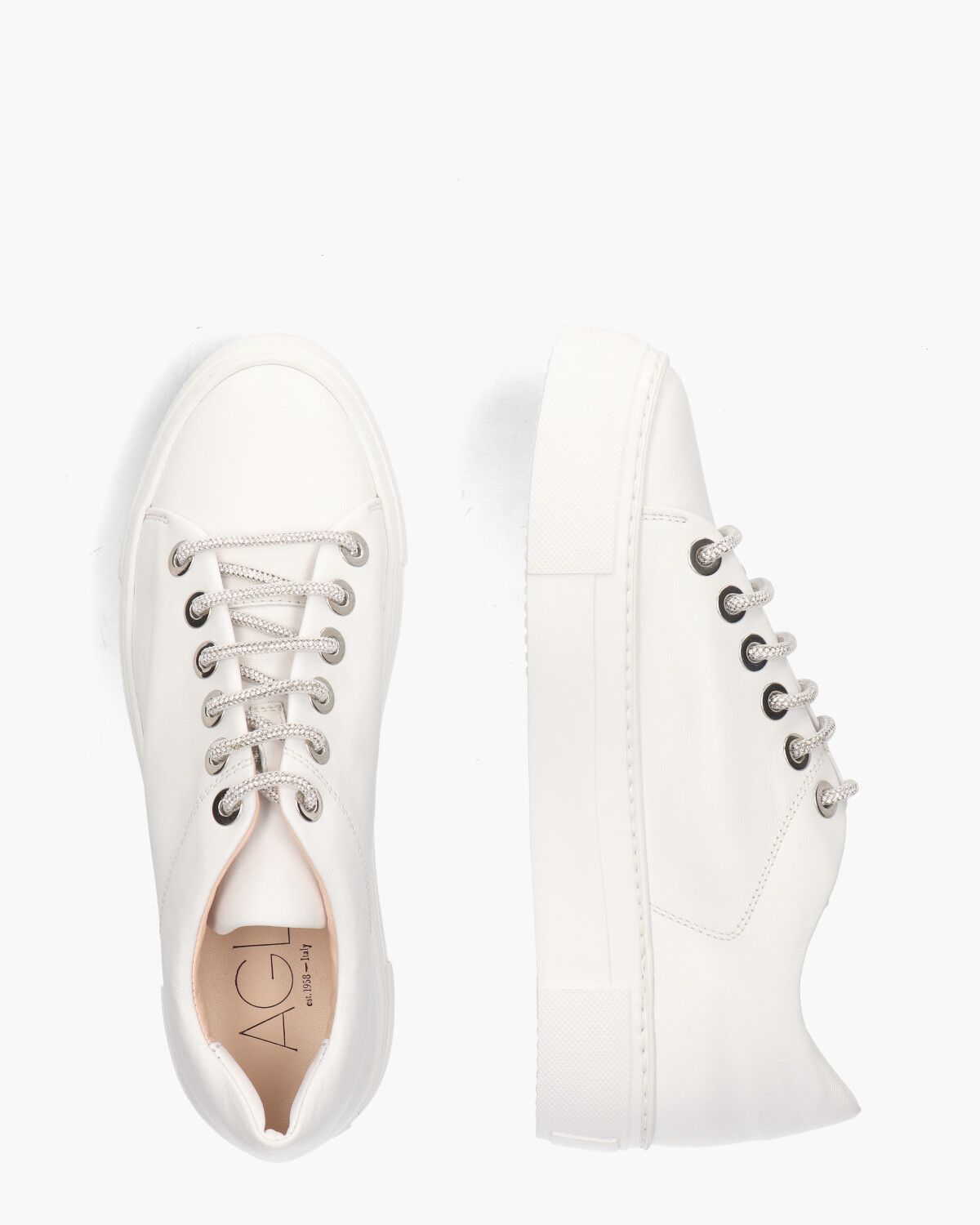 Crystal Wit Damessneakers