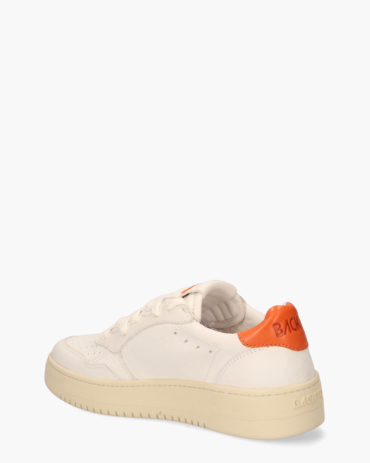 Slam L Off-White/Oranje Damessneakers