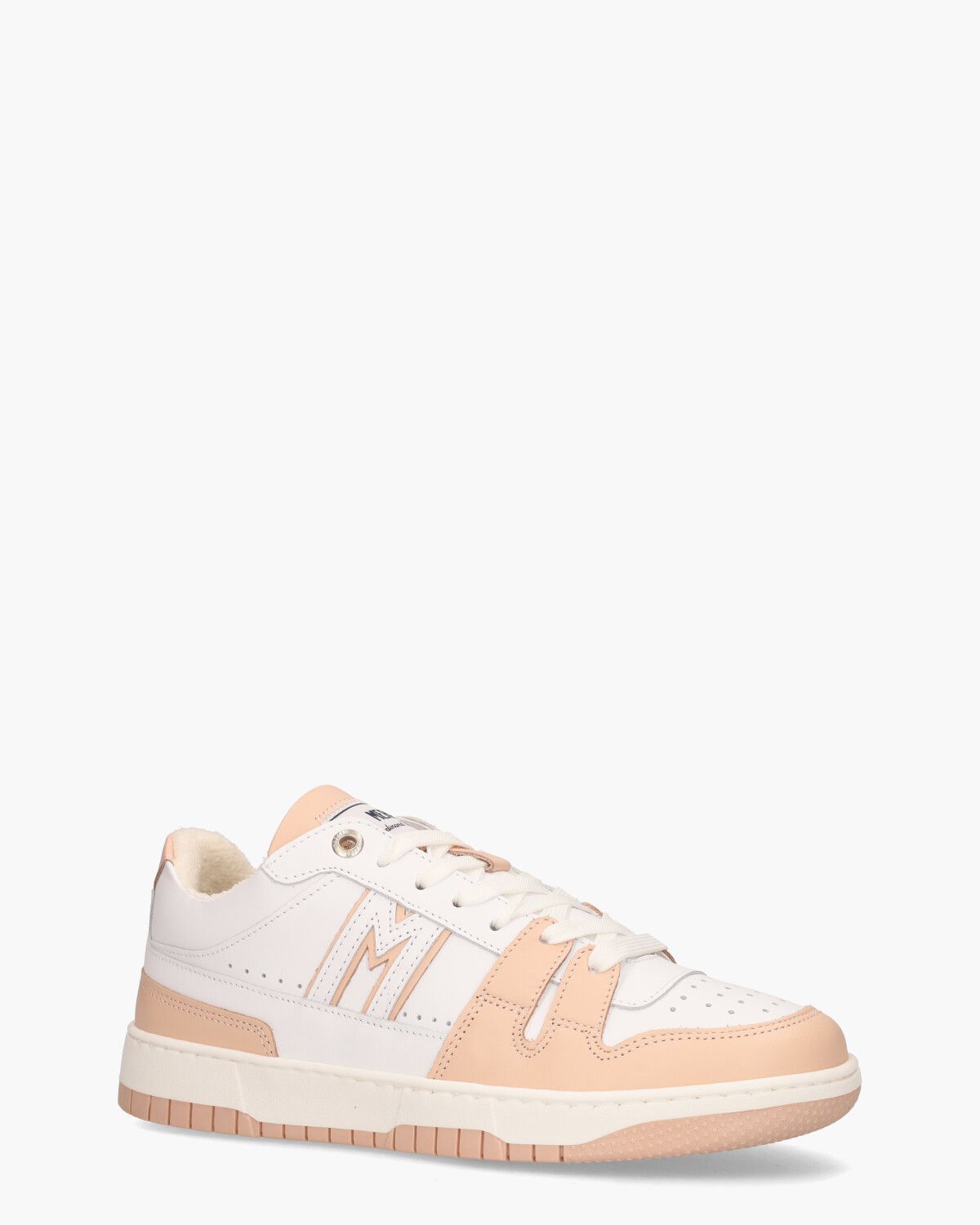 The Brooklyn M Wit/Roze Damessneakers