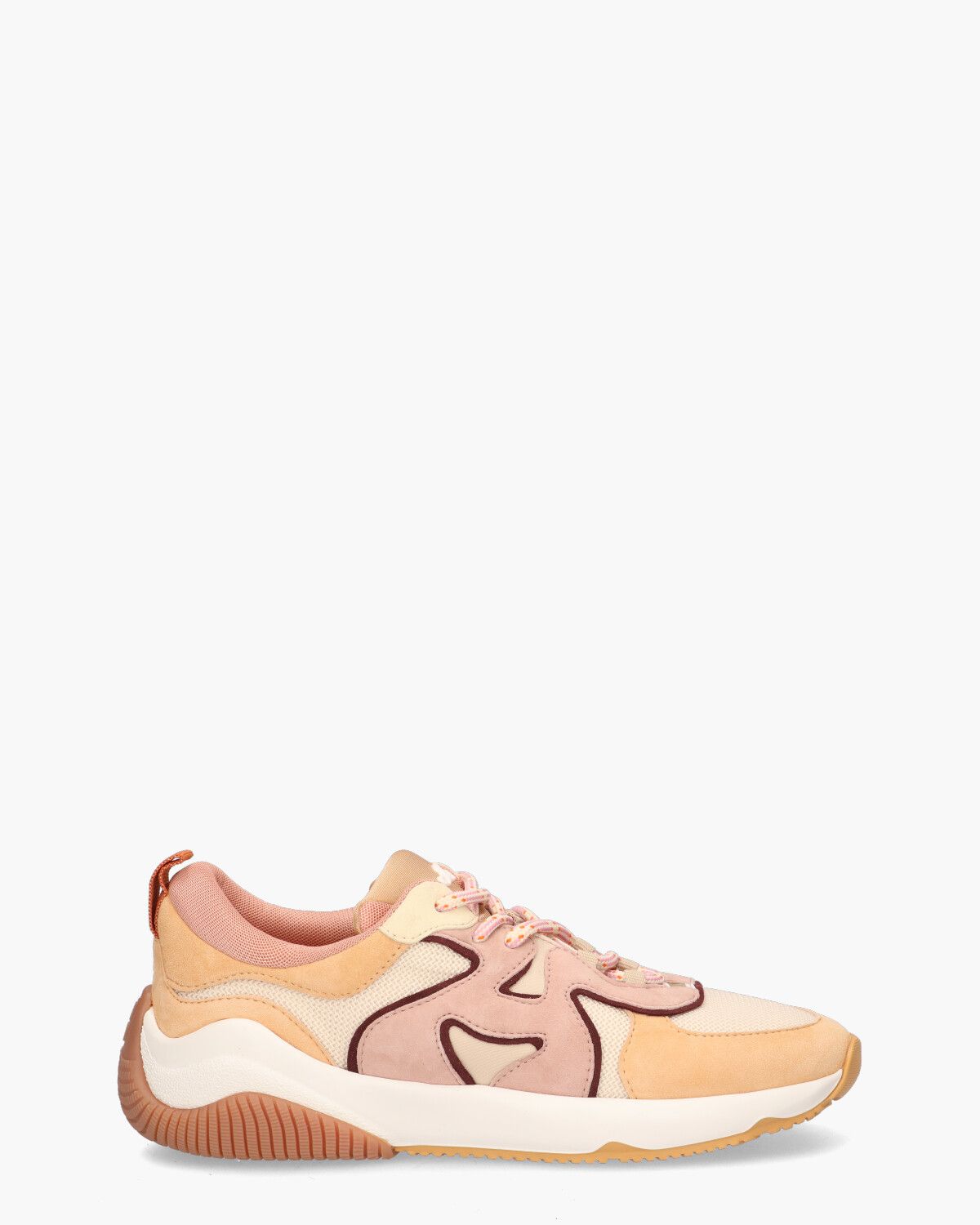 H597 Ecru/Multicolor Damessneakers