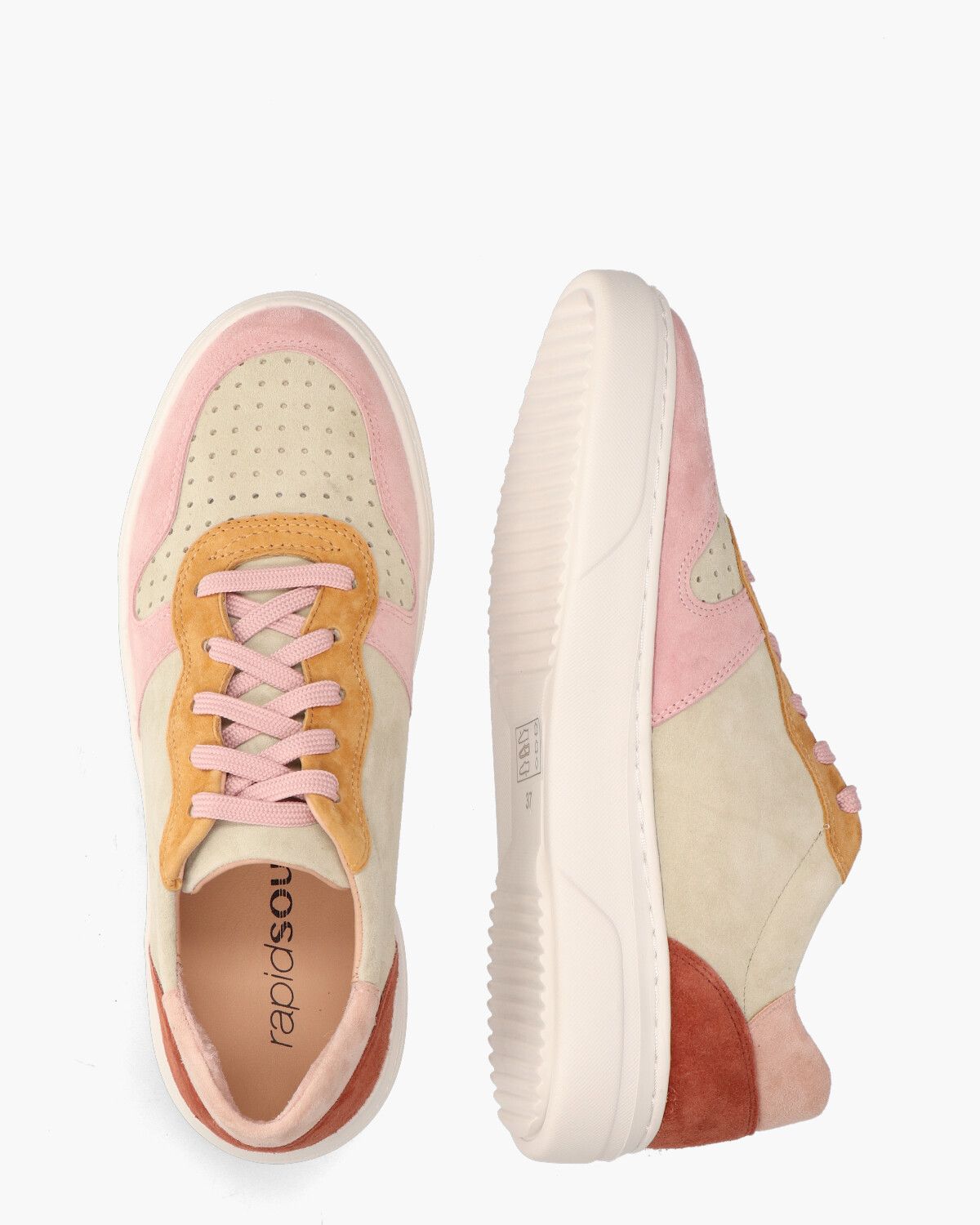 Odine Beige/Multicolor Damessneakers