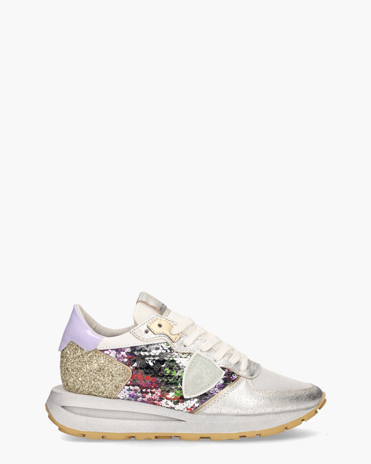 Model Tropez Haute Zilver/Multicolor Damessneakers