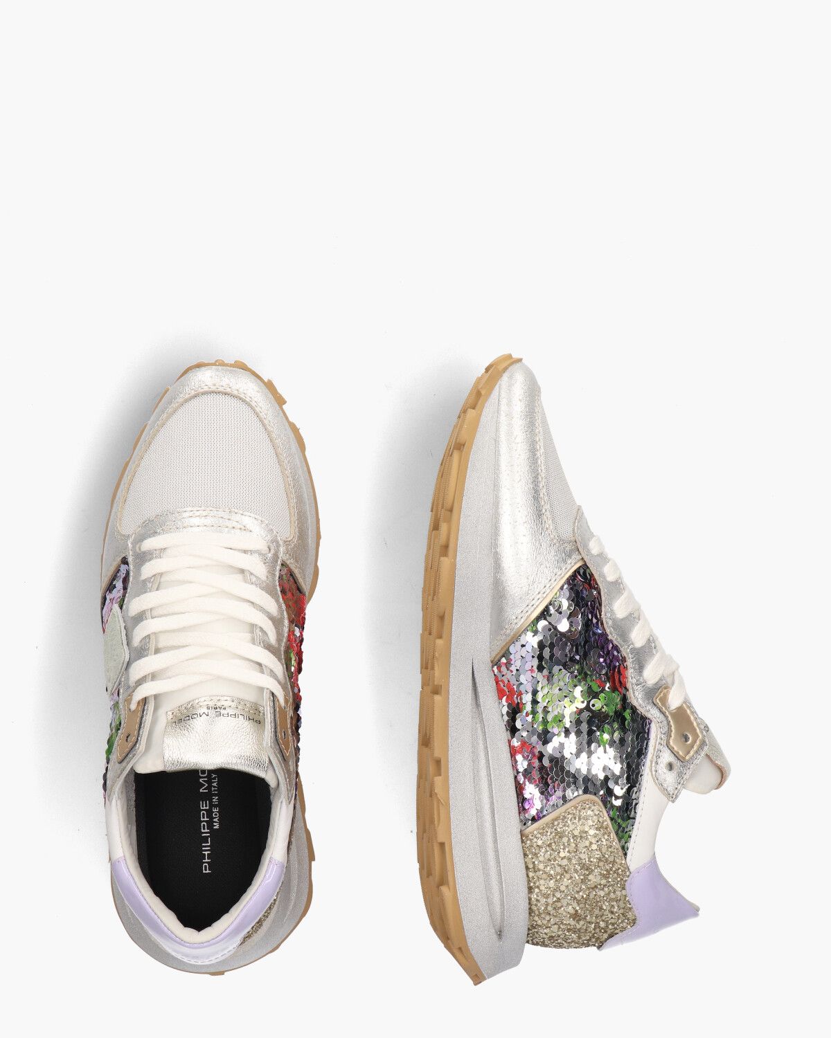 Model Tropez Haute Zilver/Multicolor Damessneakers