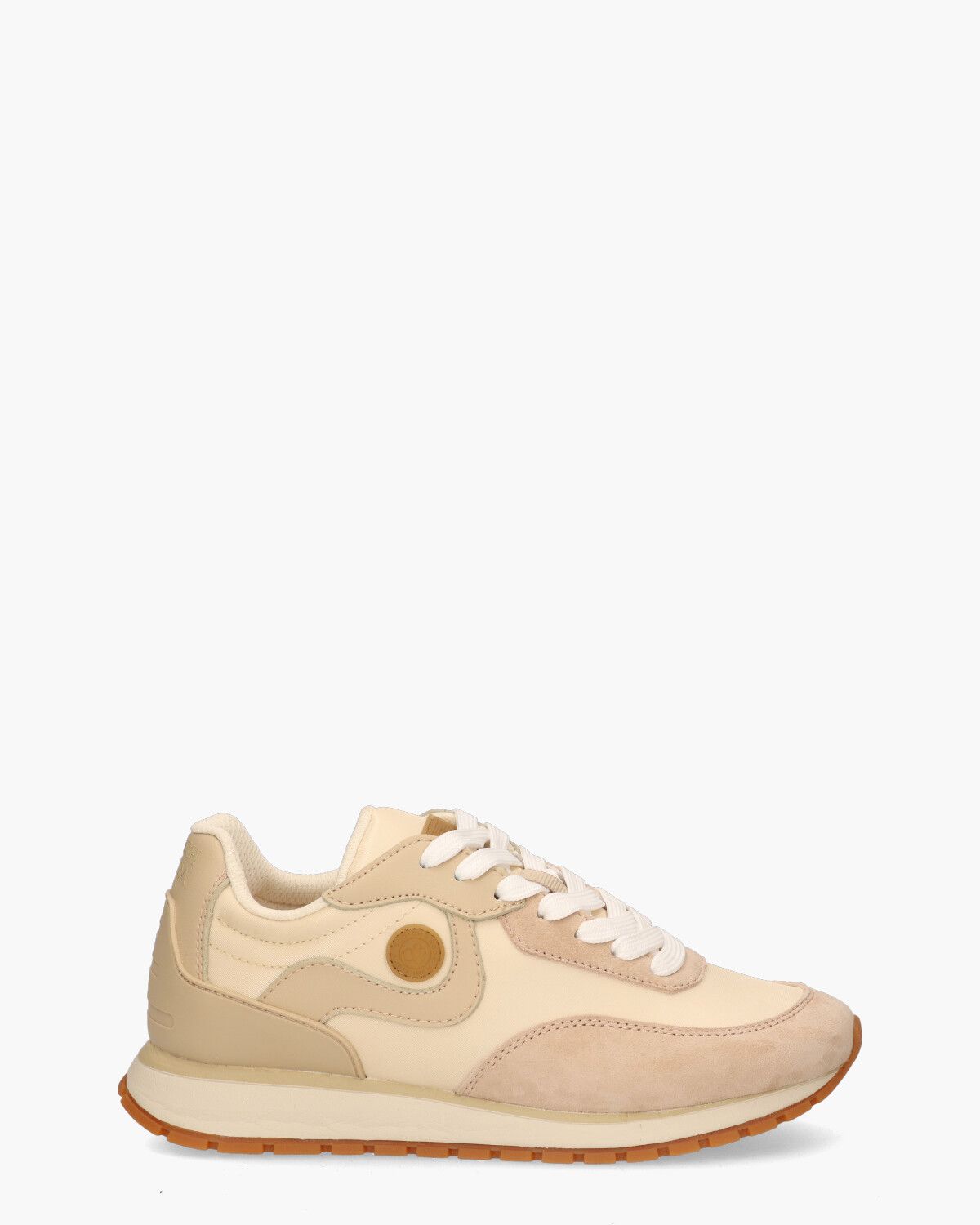 Inez Ecru/Beige Damessneakers