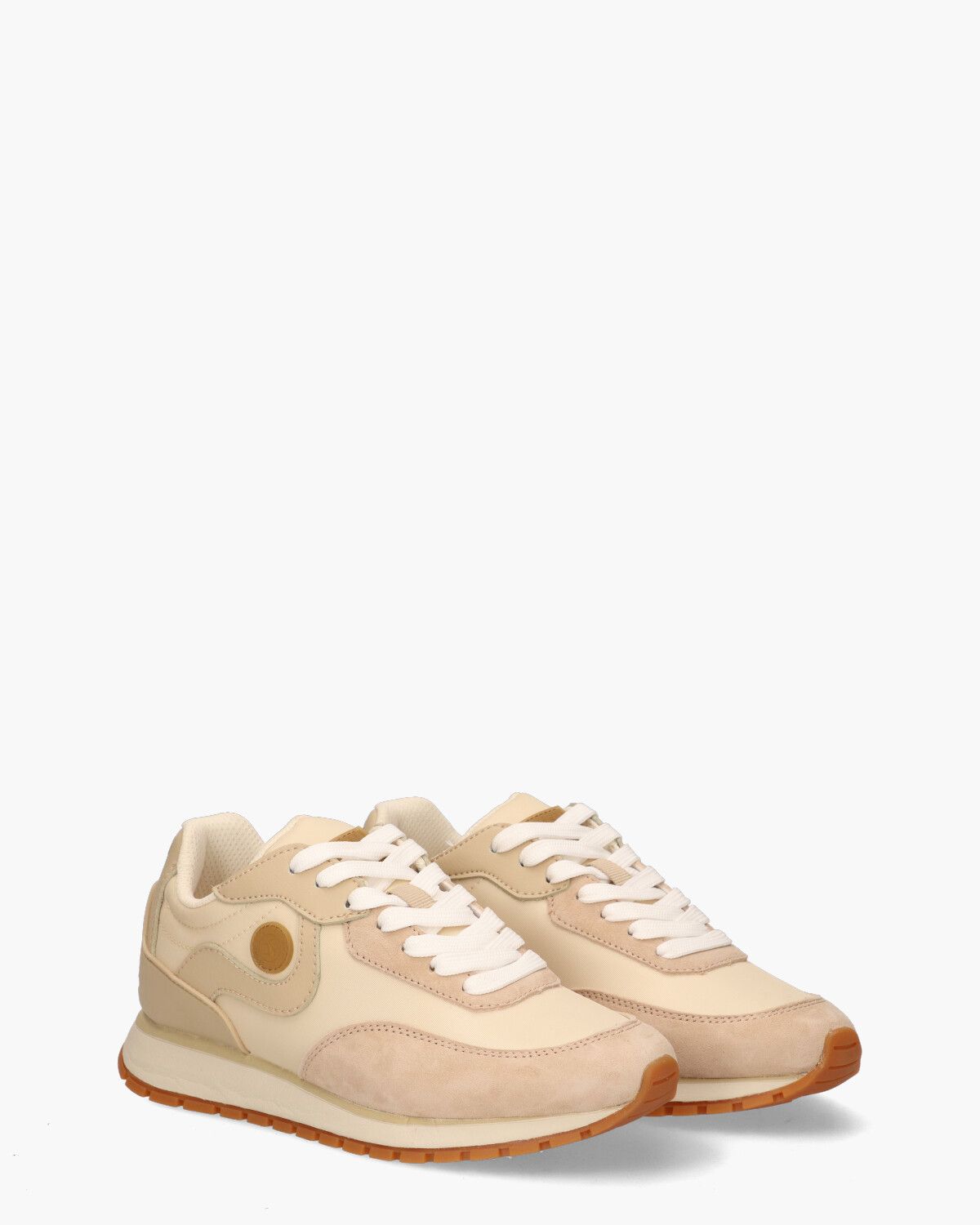 Inez Ecru/Beige Damessneakers