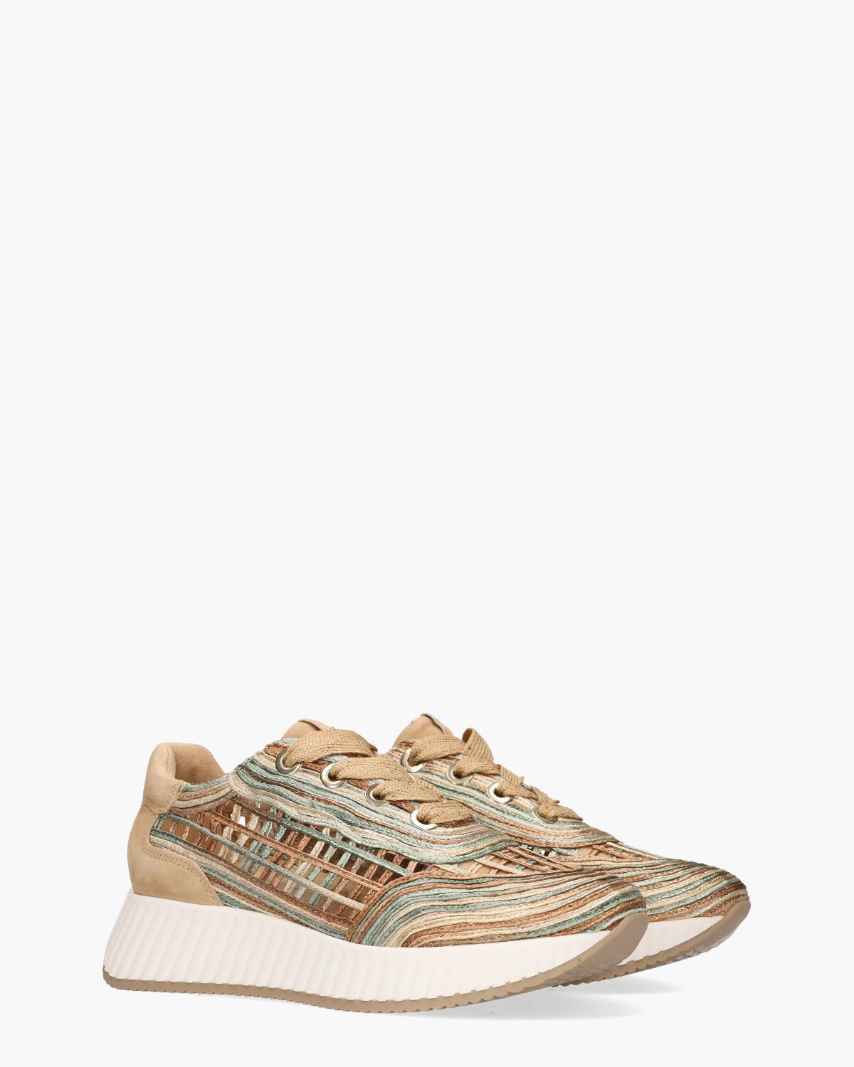 Ardi Lichtbruin/Multicolor Damessneakers