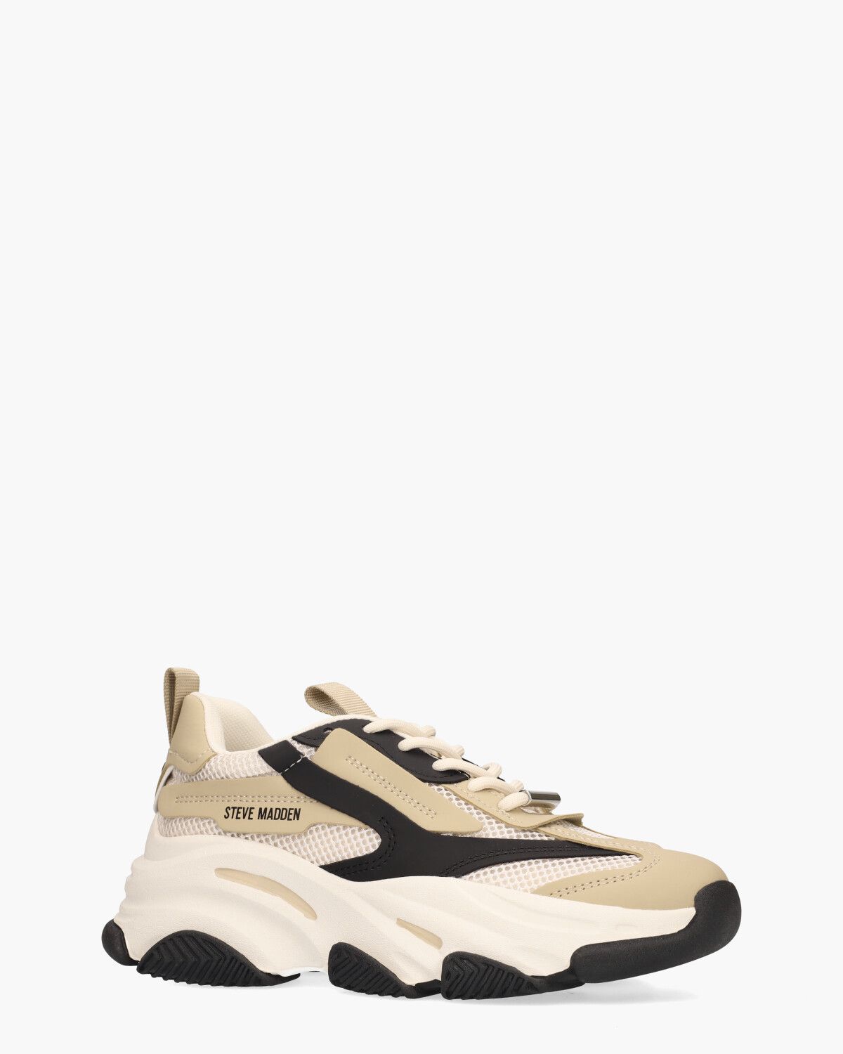 Possession-E Sneaker Wit/Zwart/Beige Damessneakers 