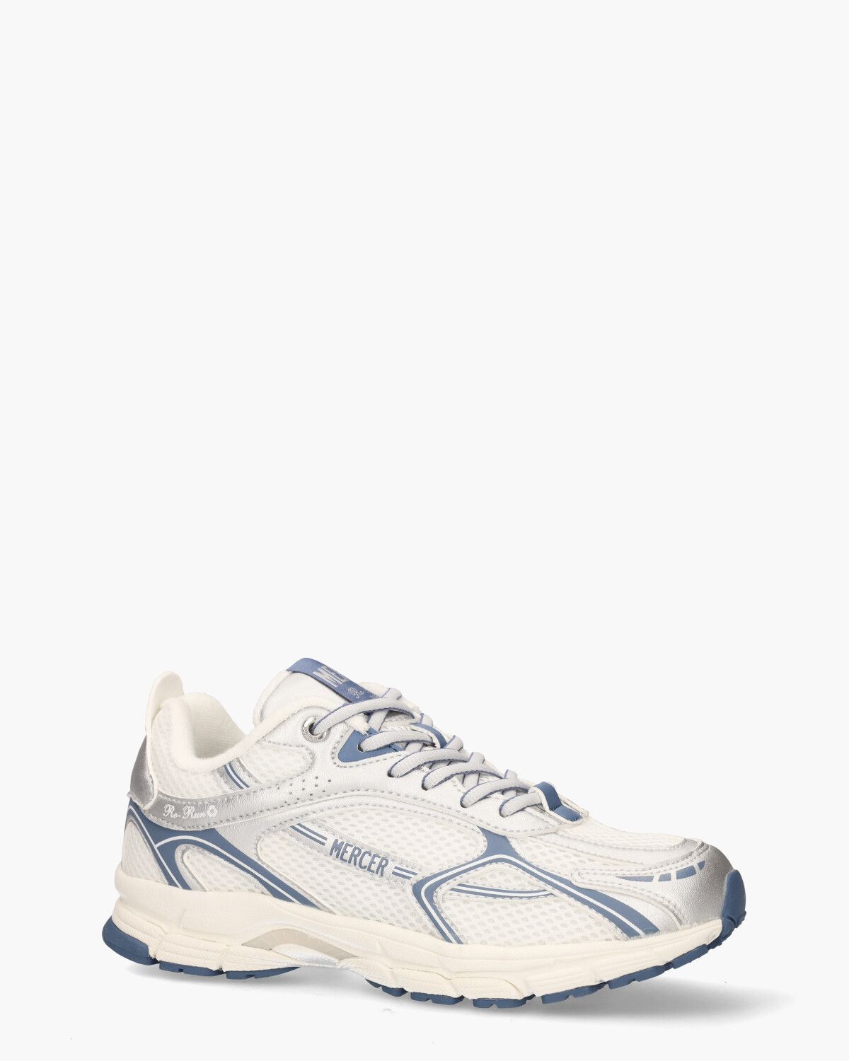 The Re-Run Speed Wit/Blauw/Zilver Damessneakers